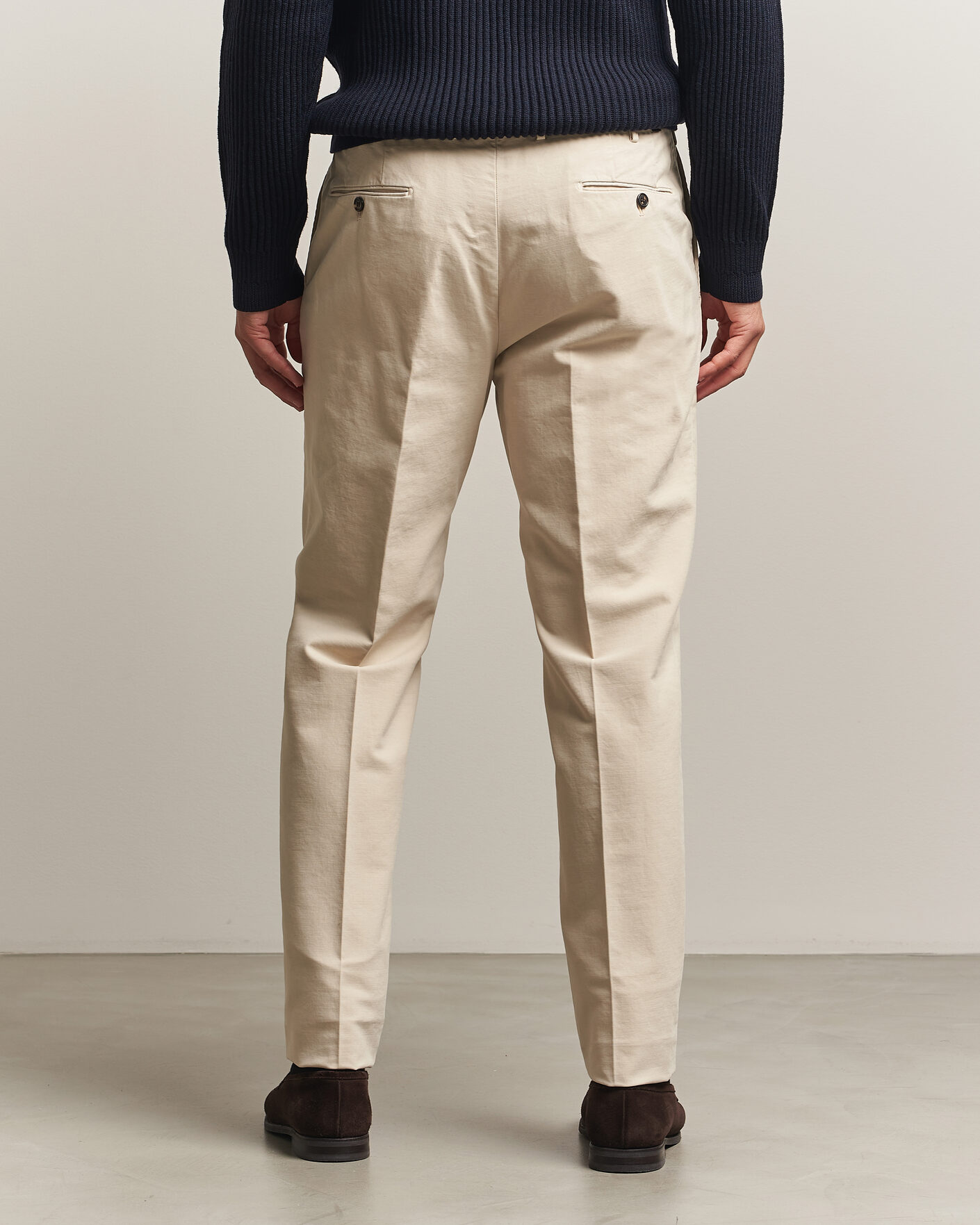 Herren | Hosen | Incotex | Regular Fit Soft Cotton Stretch Chinos Off White