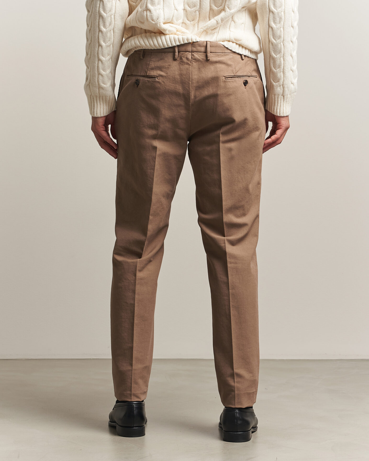 Herren | Hosen | Incotex | Regular Fit Soft Cotton Stretch Chinos Taupe