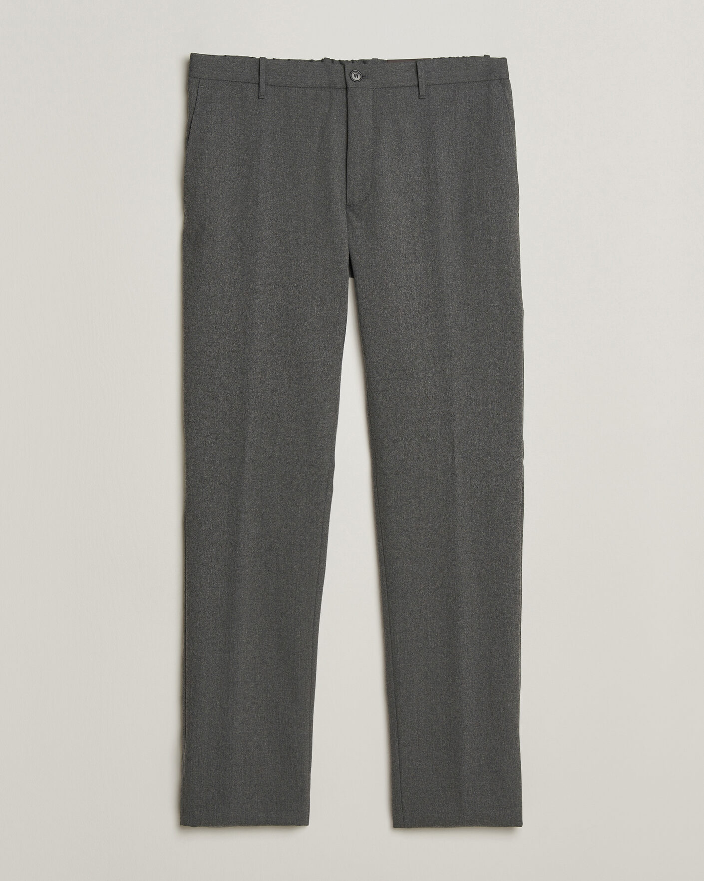 Herren | Hosen | Incotex | Slim Fit Washable Flannel Trousers Grey Melange