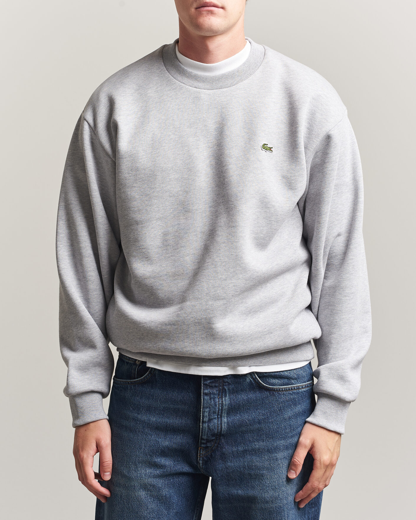 Herren | Pullover | Lacoste | Crew Neck Sweatshirt Silver Chine