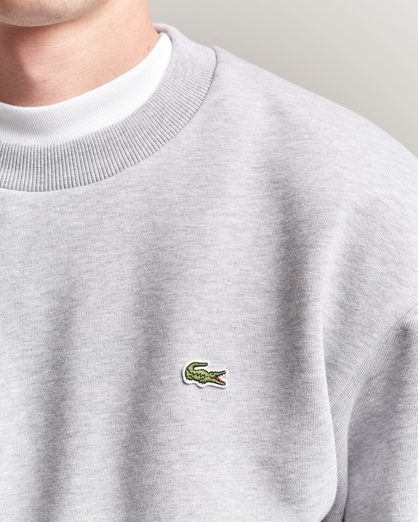 Herren | Pullover | Lacoste | Crew Neck Sweatshirt Silver Chine