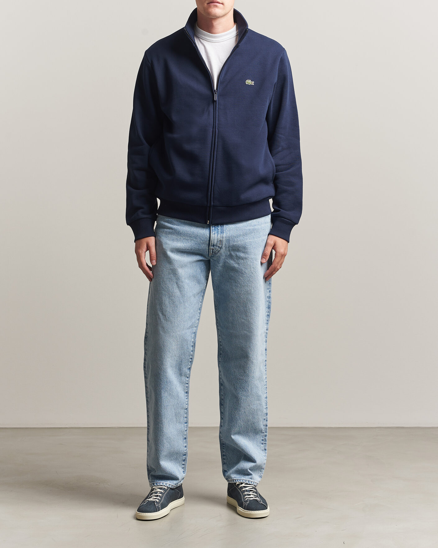 Herren | Pullover | Lacoste | Full Zip Sweater Navy Blue