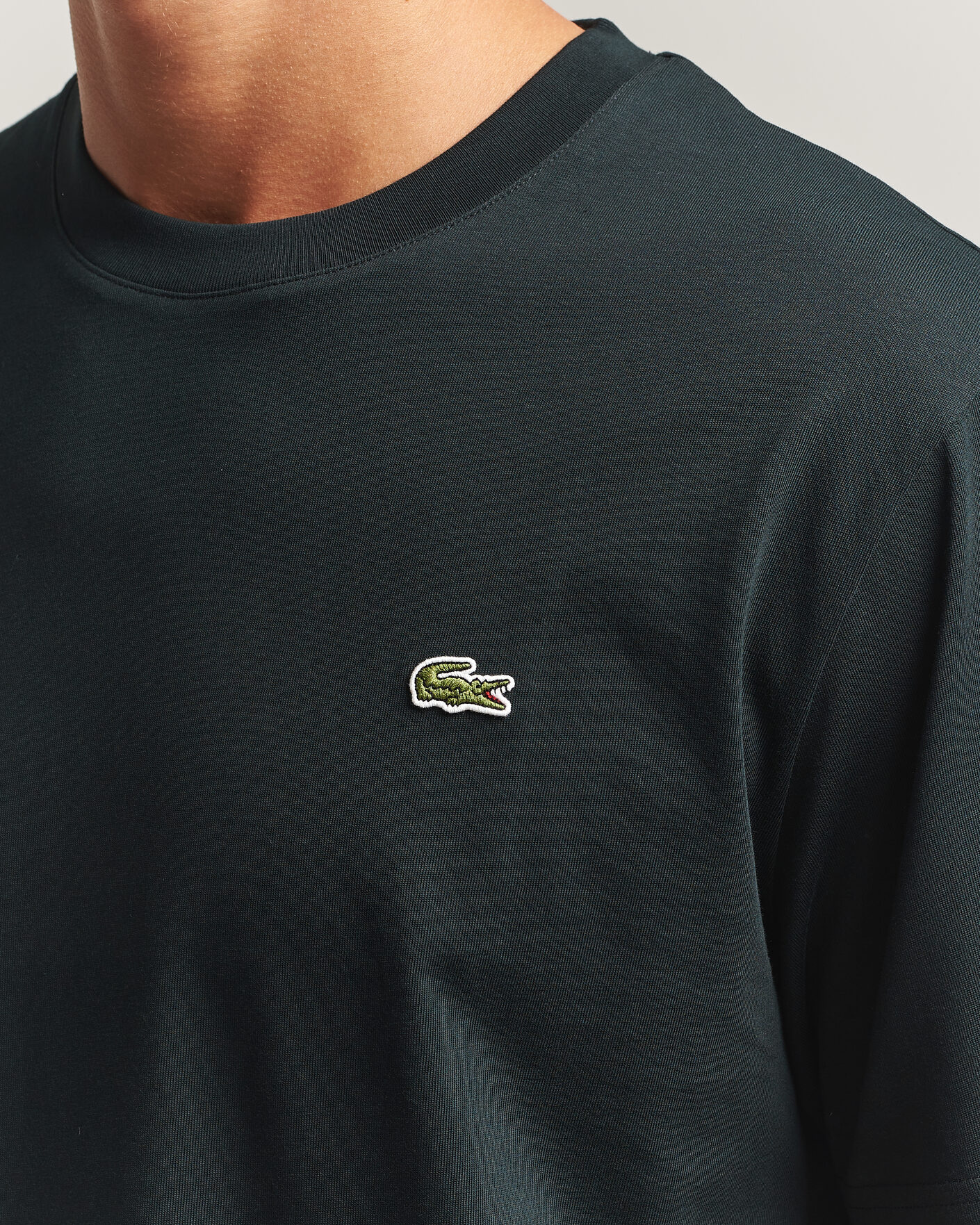 Herren | T-Shirts | Lacoste | Crew Neck T-Shirt Dark Varech