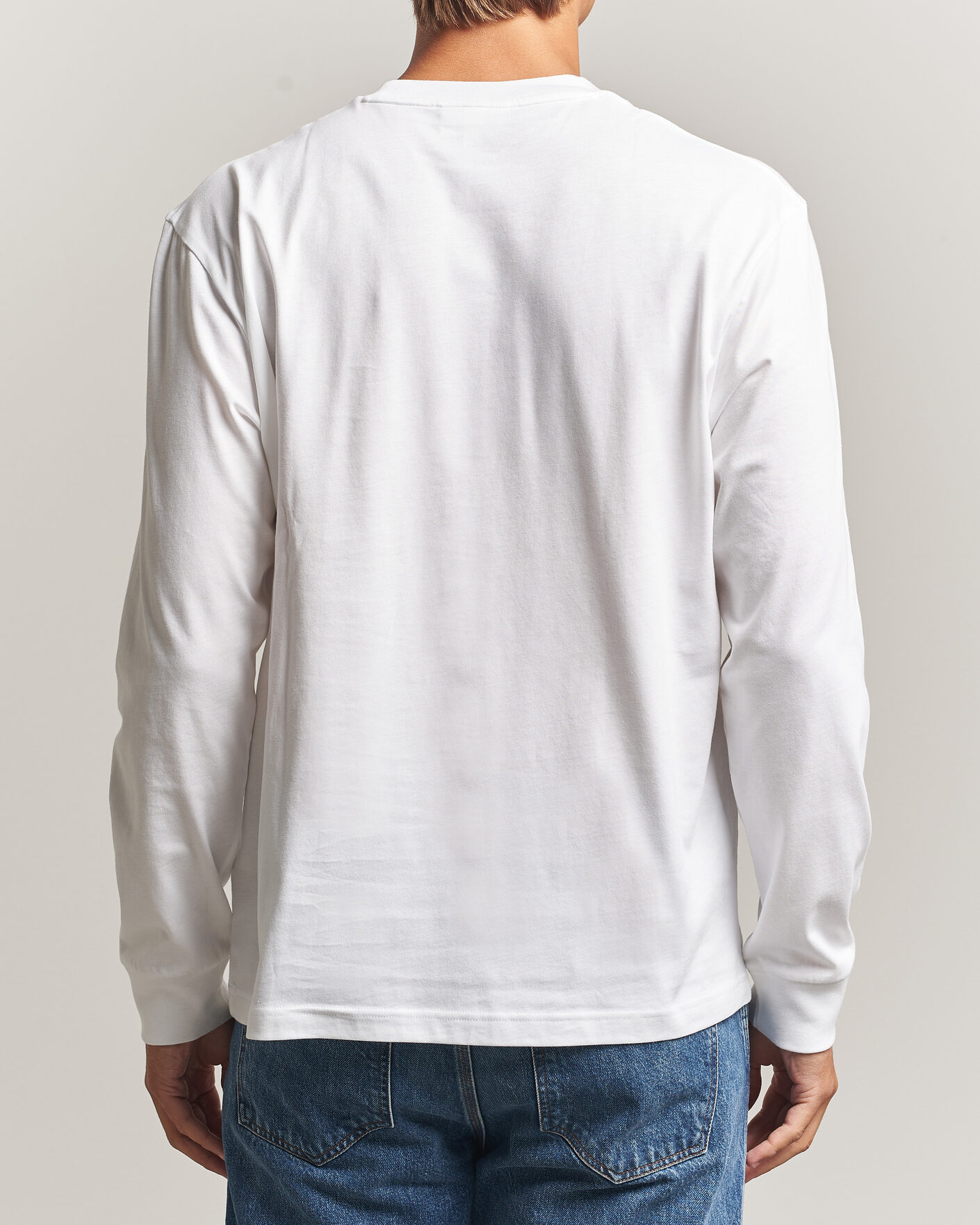 Herren | T-Shirts | Lacoste | Crew Neck Long Sleeve T-Shirt White