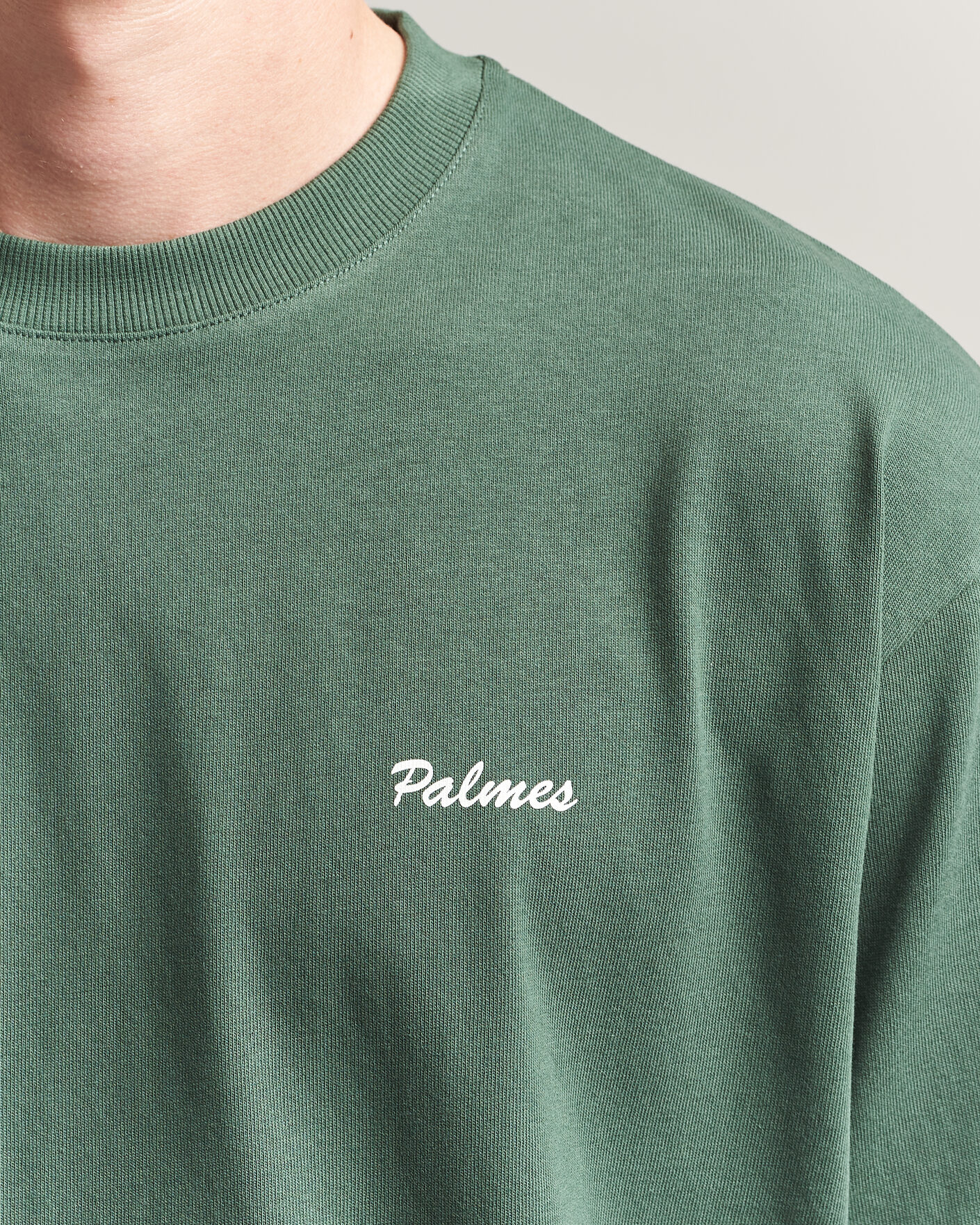 Herren | T-Shirts | Palmes | Logo T-Shirt Dark Green
