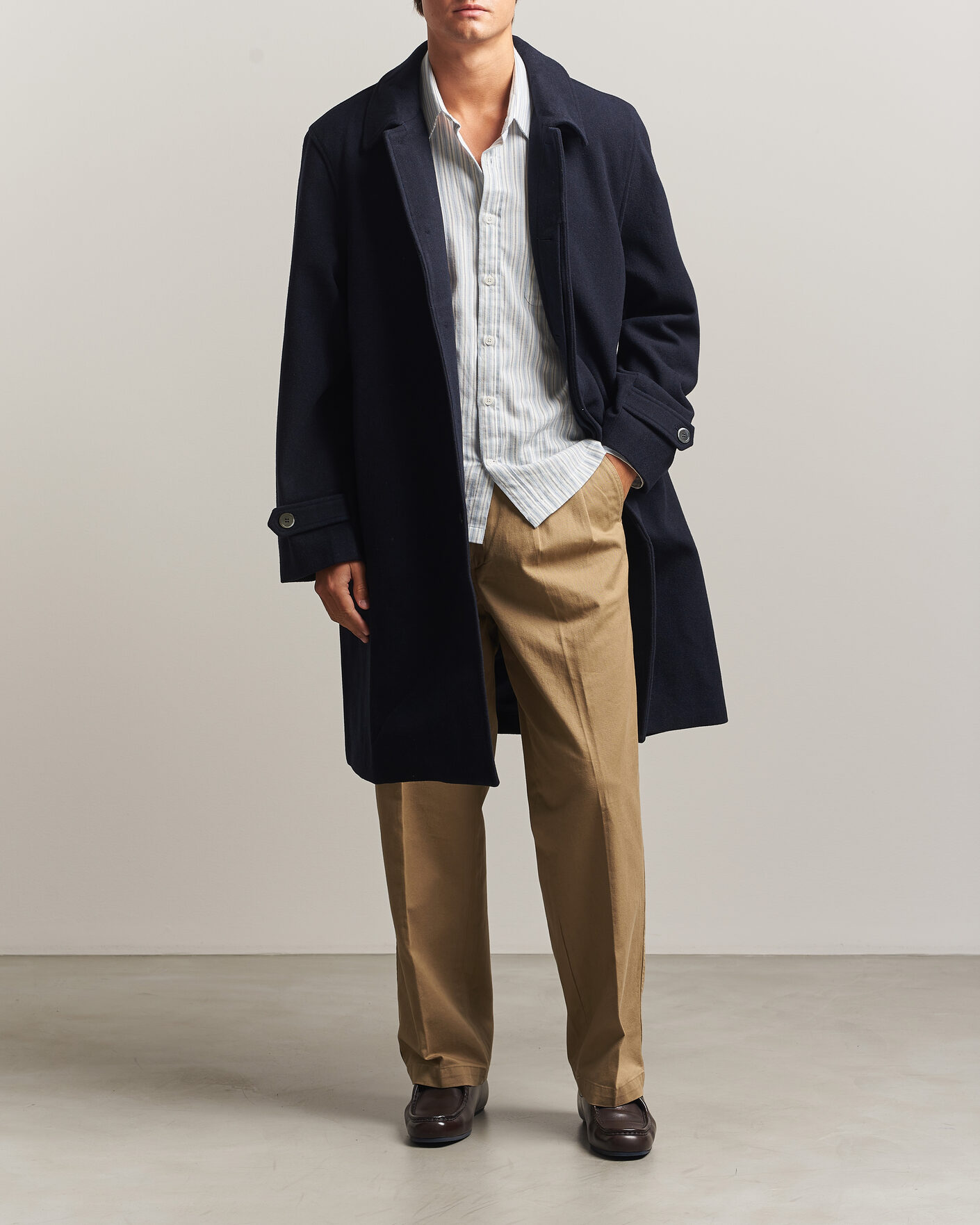 Herren | Jacken | Palmes | Cedric Wool Coat Navy