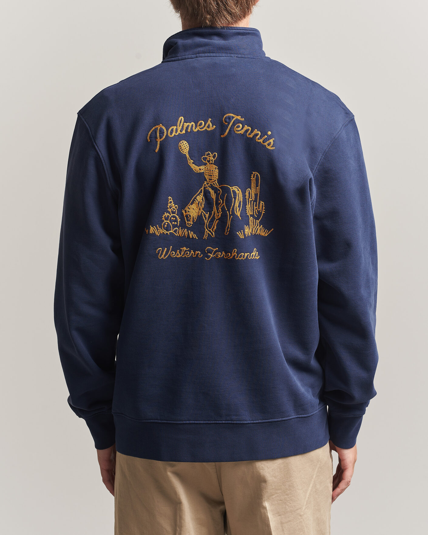 Herren | Pullover | Palmes | Western Zip Sweatshirt Navy