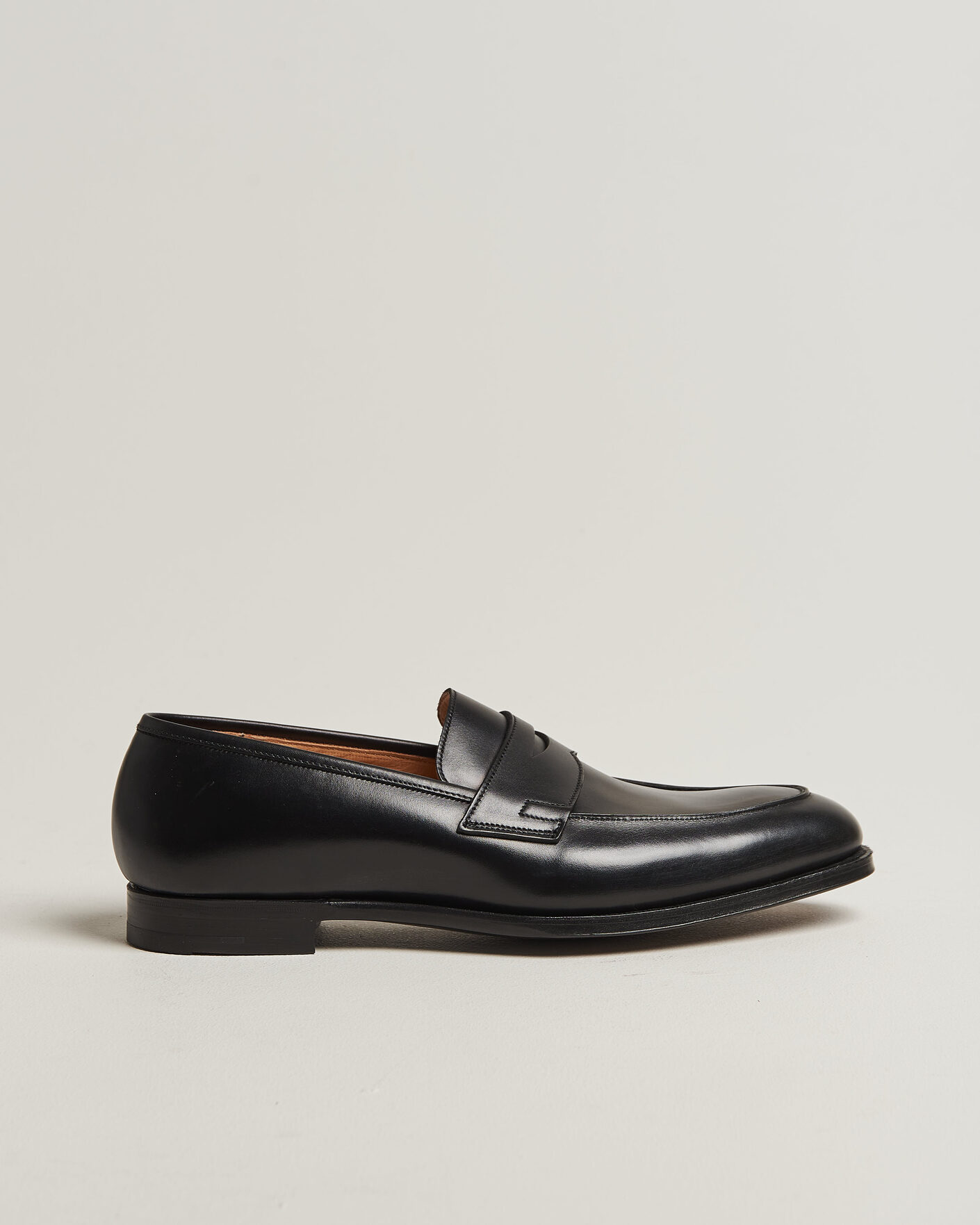 Herren | Loafer | Crockett & Jones | Crawford Handgrade Penny Loafer Black Calf