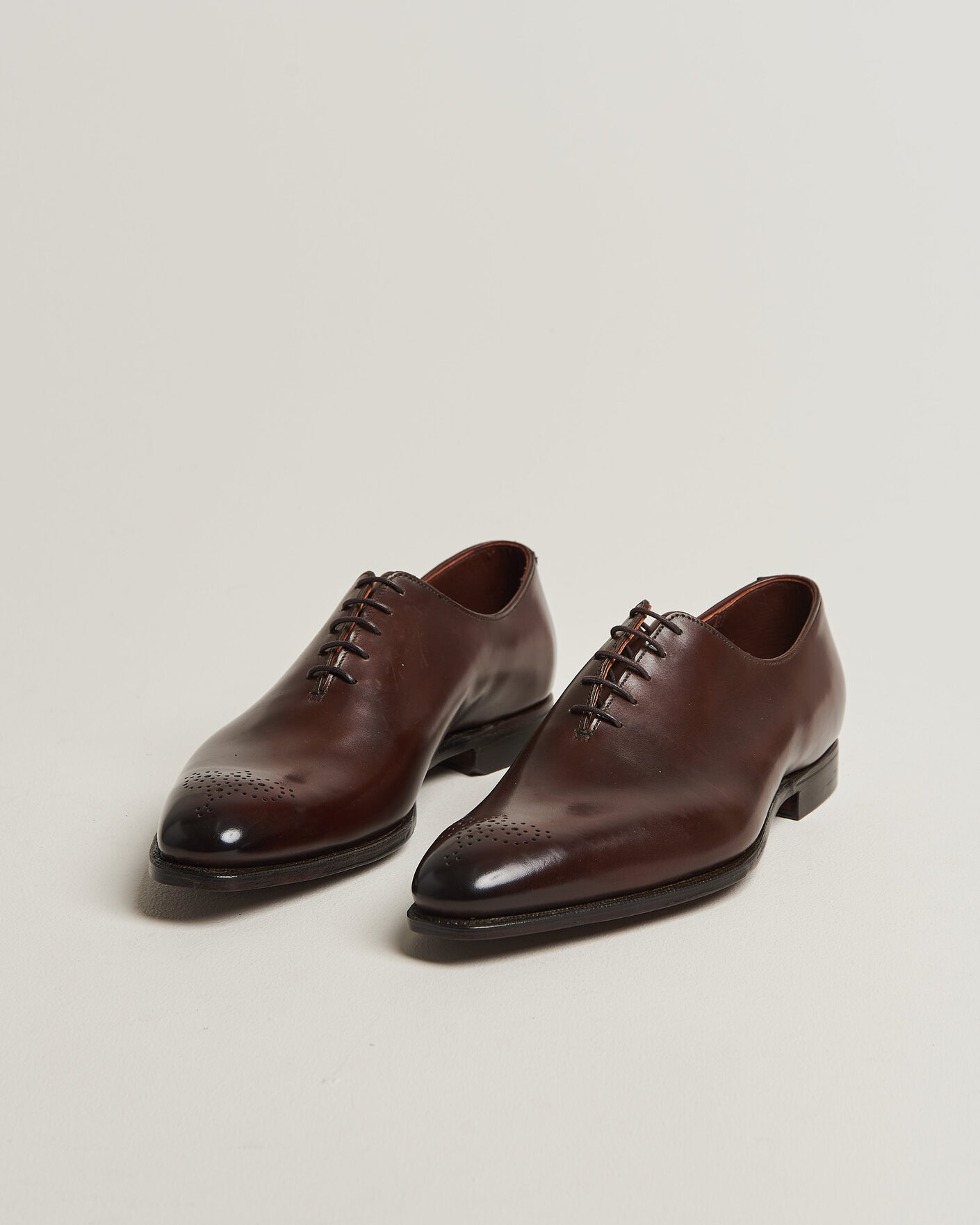Herren | Oxford | Crockett & Jones | Weymouth 2 Handgrade Wholecut Dk Brown Antique Calf
