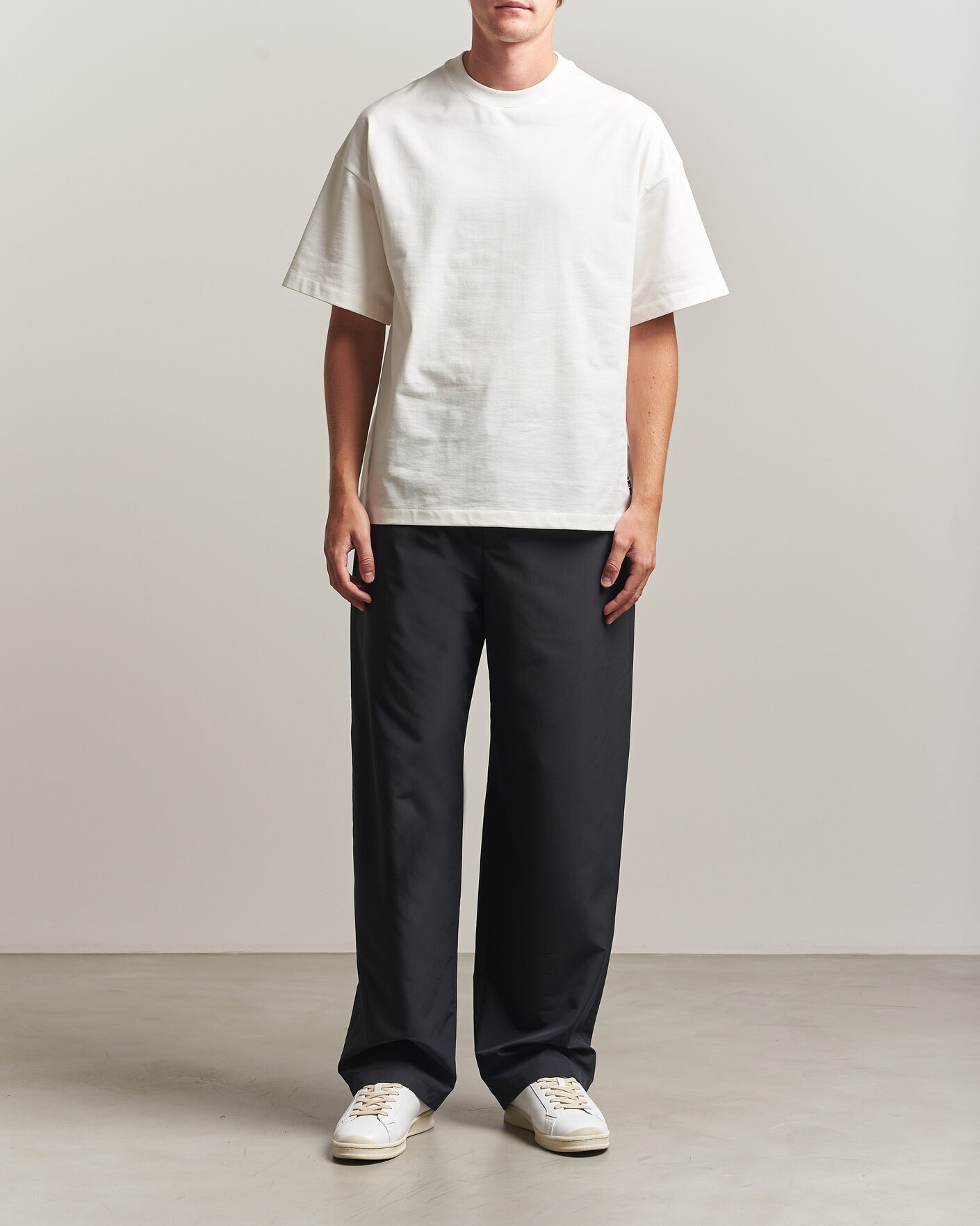Herren | T-Shirts | Jil Sander | Short Sleeve Side Logo T-Shirt Off White