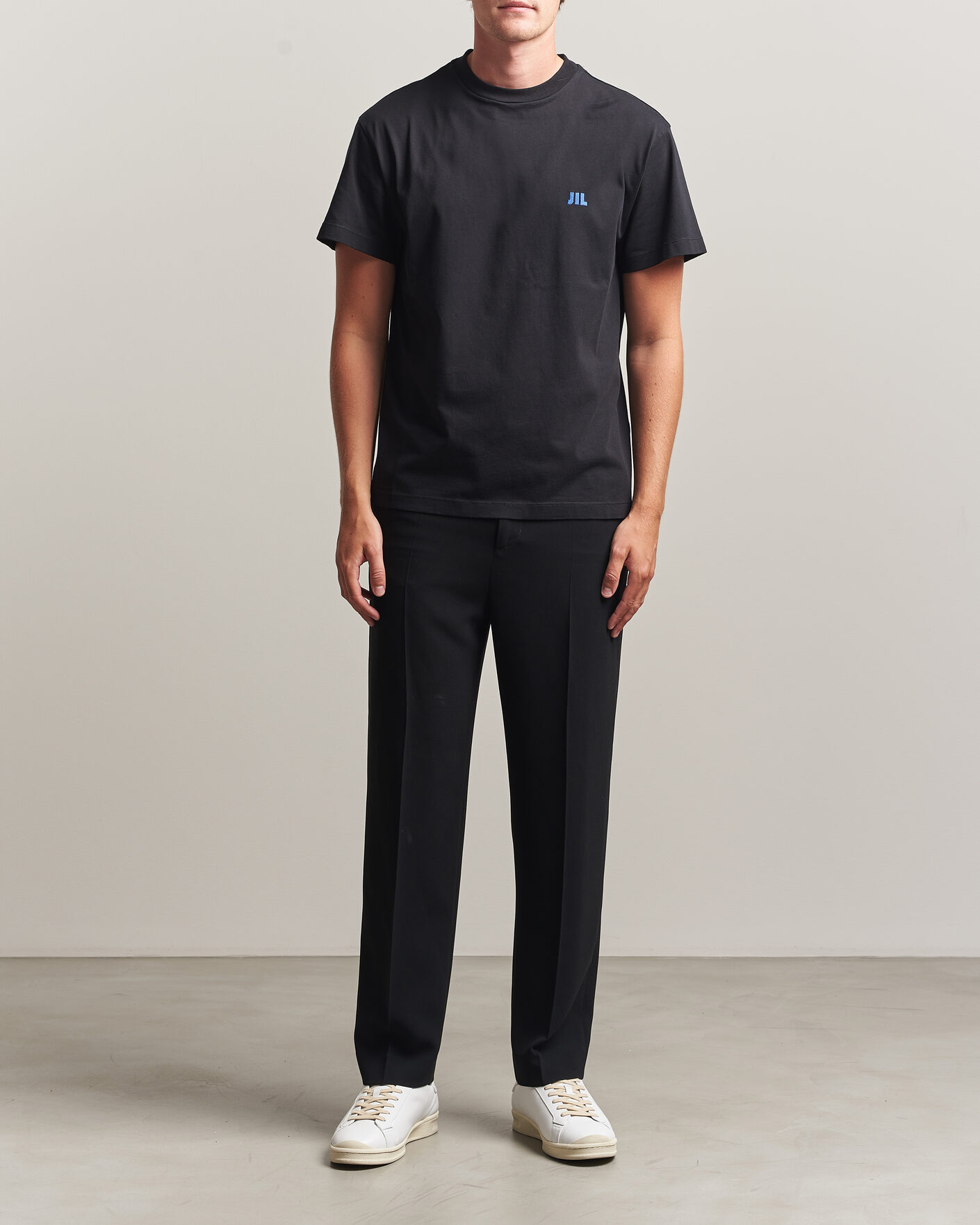 Herren | T-Shirts | Jil Sander | Short Sleeve Jil Logo T-Shirt Black