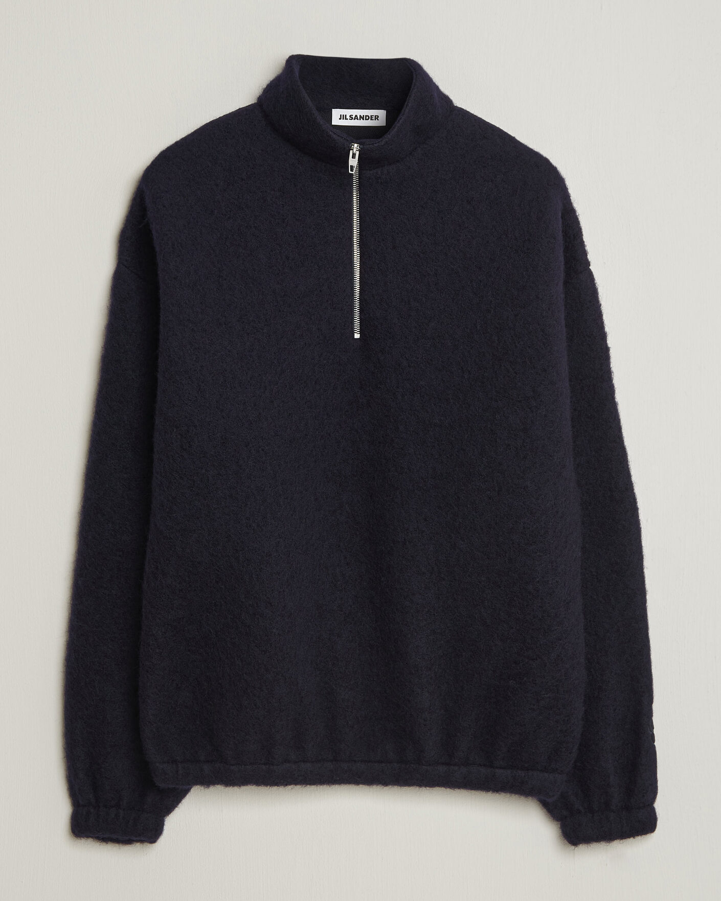 Herren | Pullover | Jil Sander | Half Zip Fleece Sweater Navy