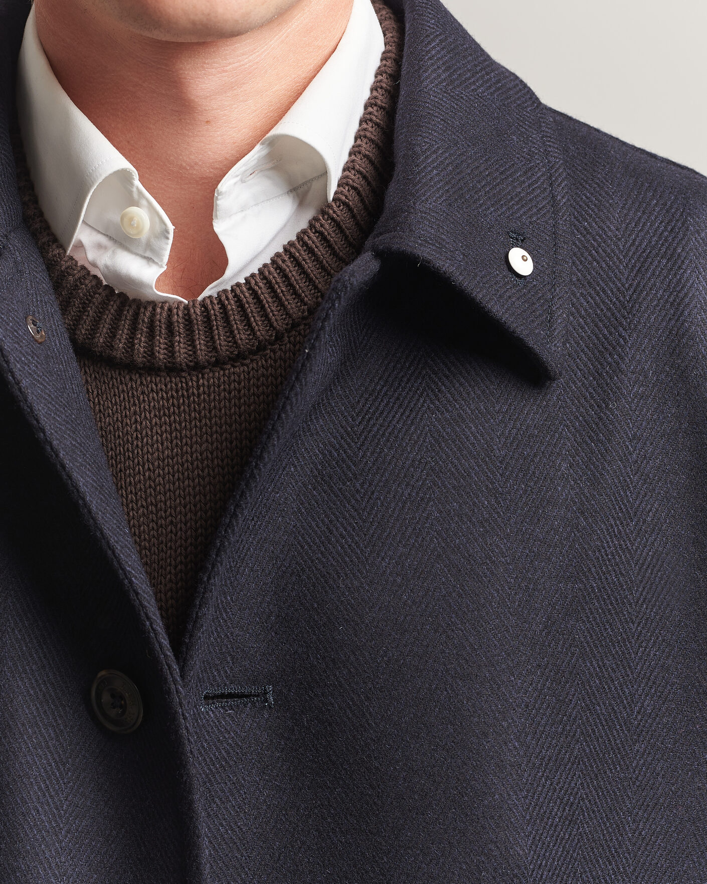 Herren | Jacken | L.B.M. 1911 | Wool/Cashmere Raglan Coat Navy