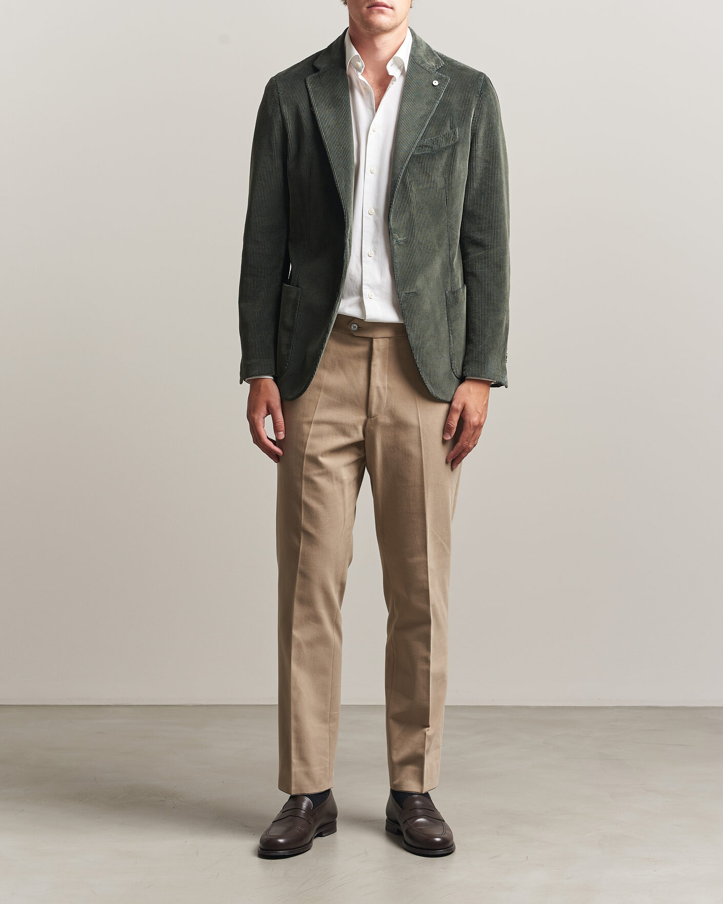 Herren | Sakkos | L.B.M. 1911 | Jack Corduroy Blazer Soft Green