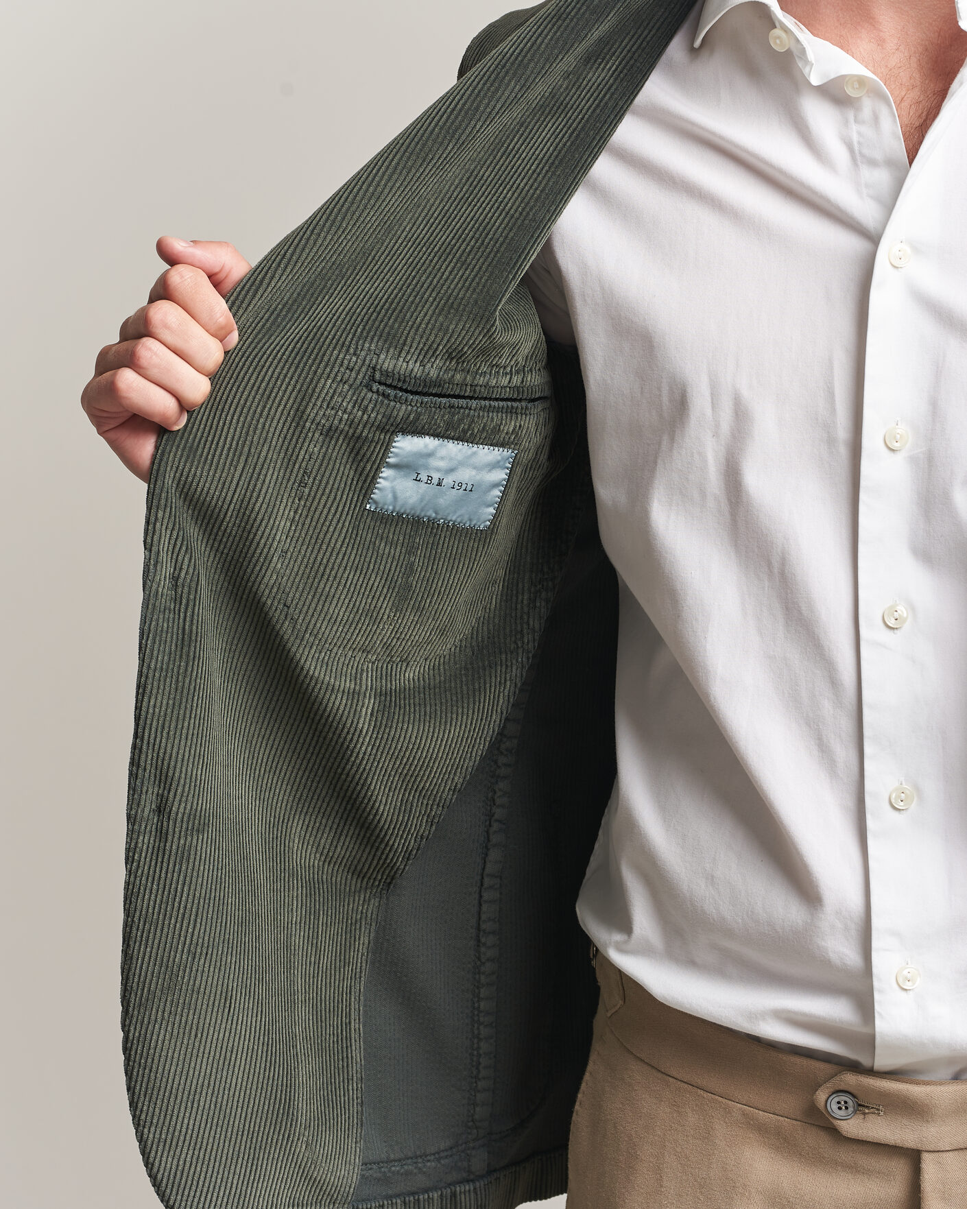 Herren | Sakkos | L.B.M. 1911 | Jack Corduroy Blazer Soft Green