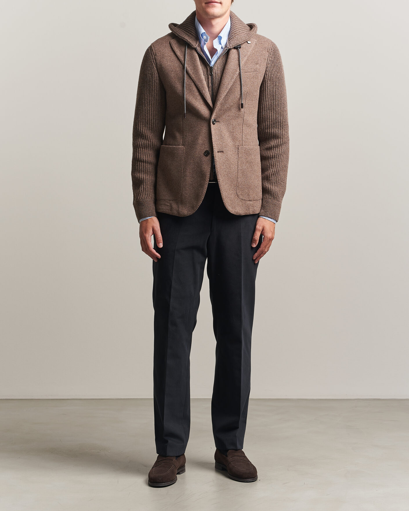Herren | Sakkos | L.B.M. 1911 | Ivan Hybrid Wool Blazer Brown