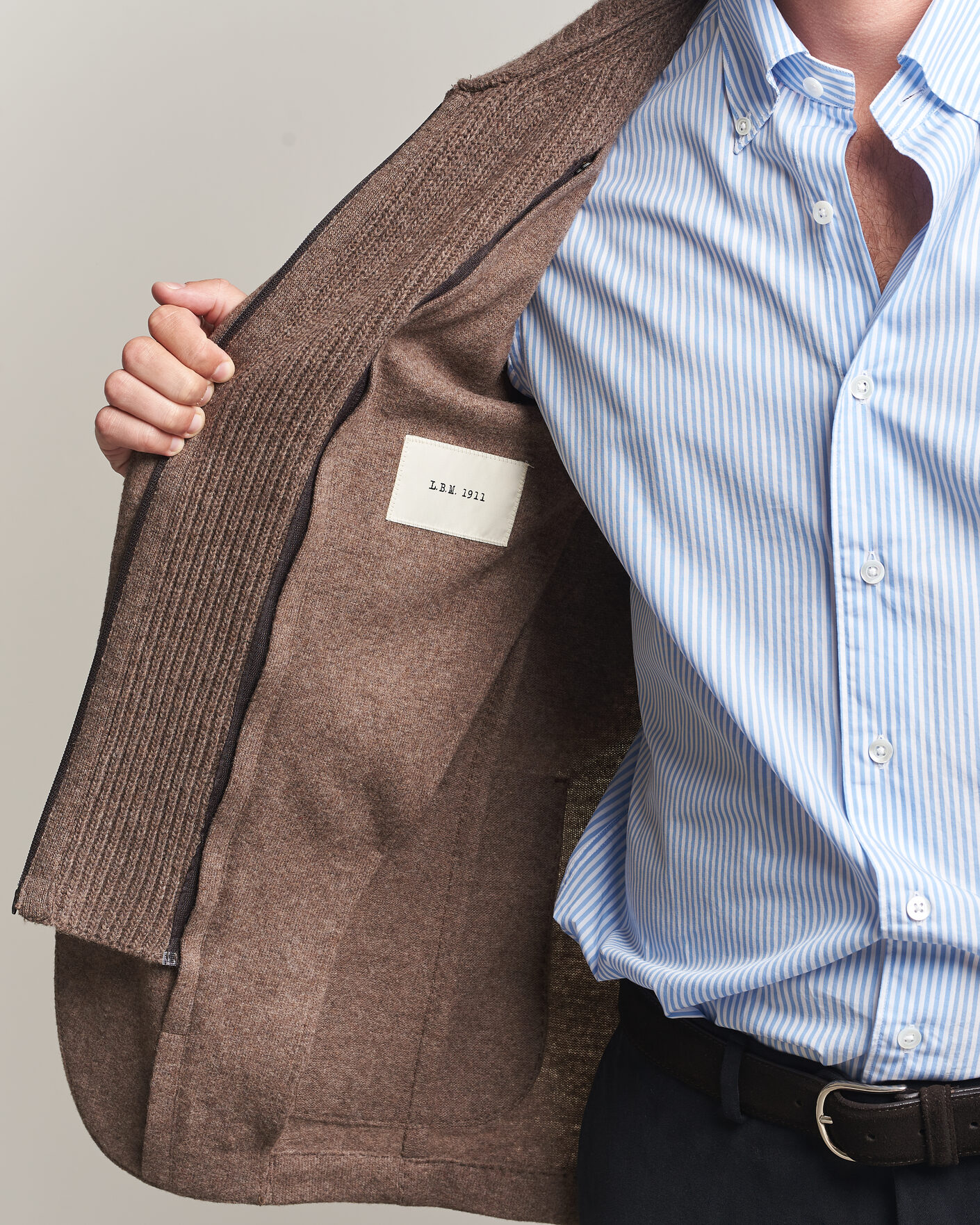 Herren | Sakkos | L.B.M. 1911 | Ivan Hybrid Wool Blazer Brown