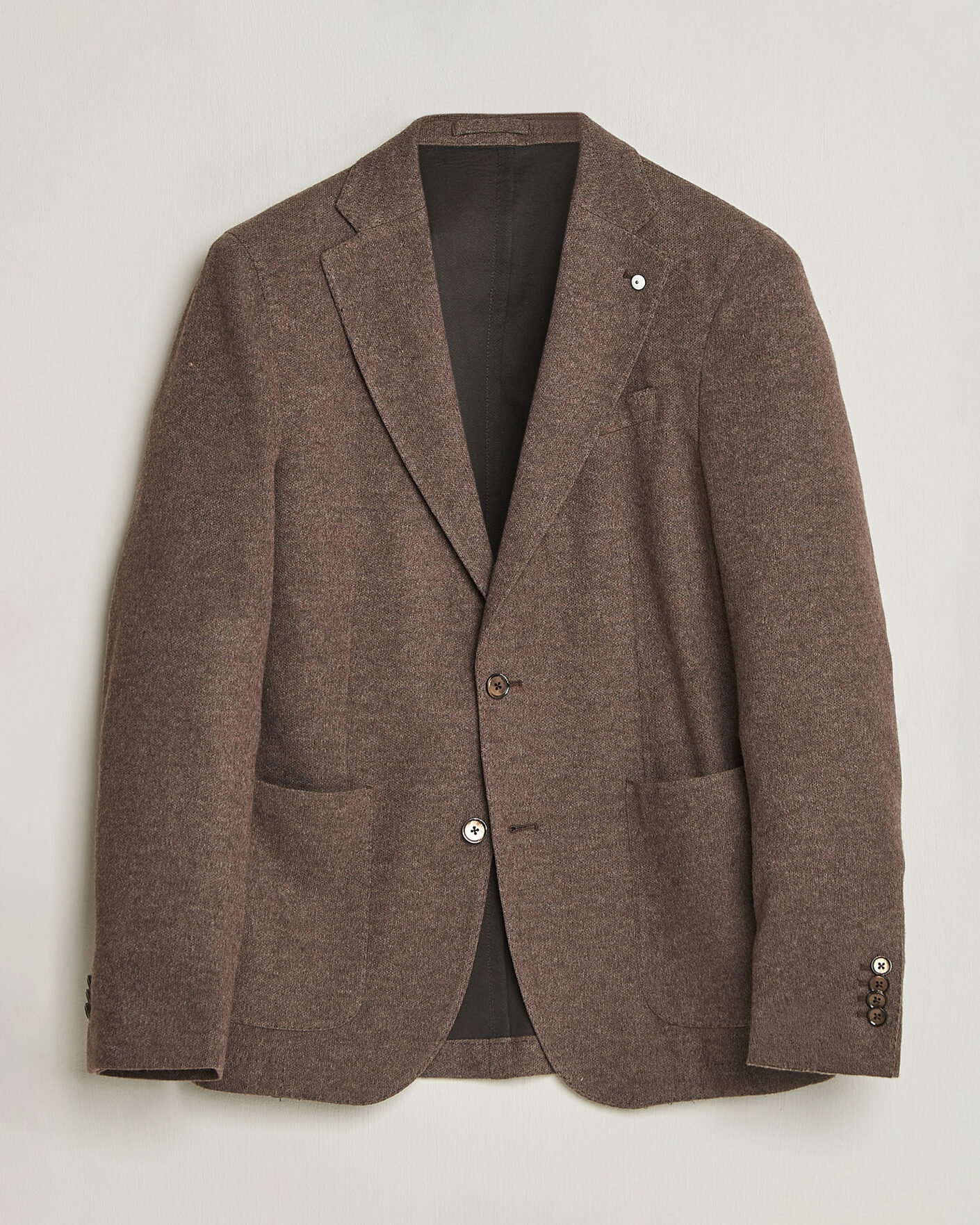 Herren | Sakkos | L.B.M. 1911 | Jack Knitted Cashmere Mix Blazer Brown