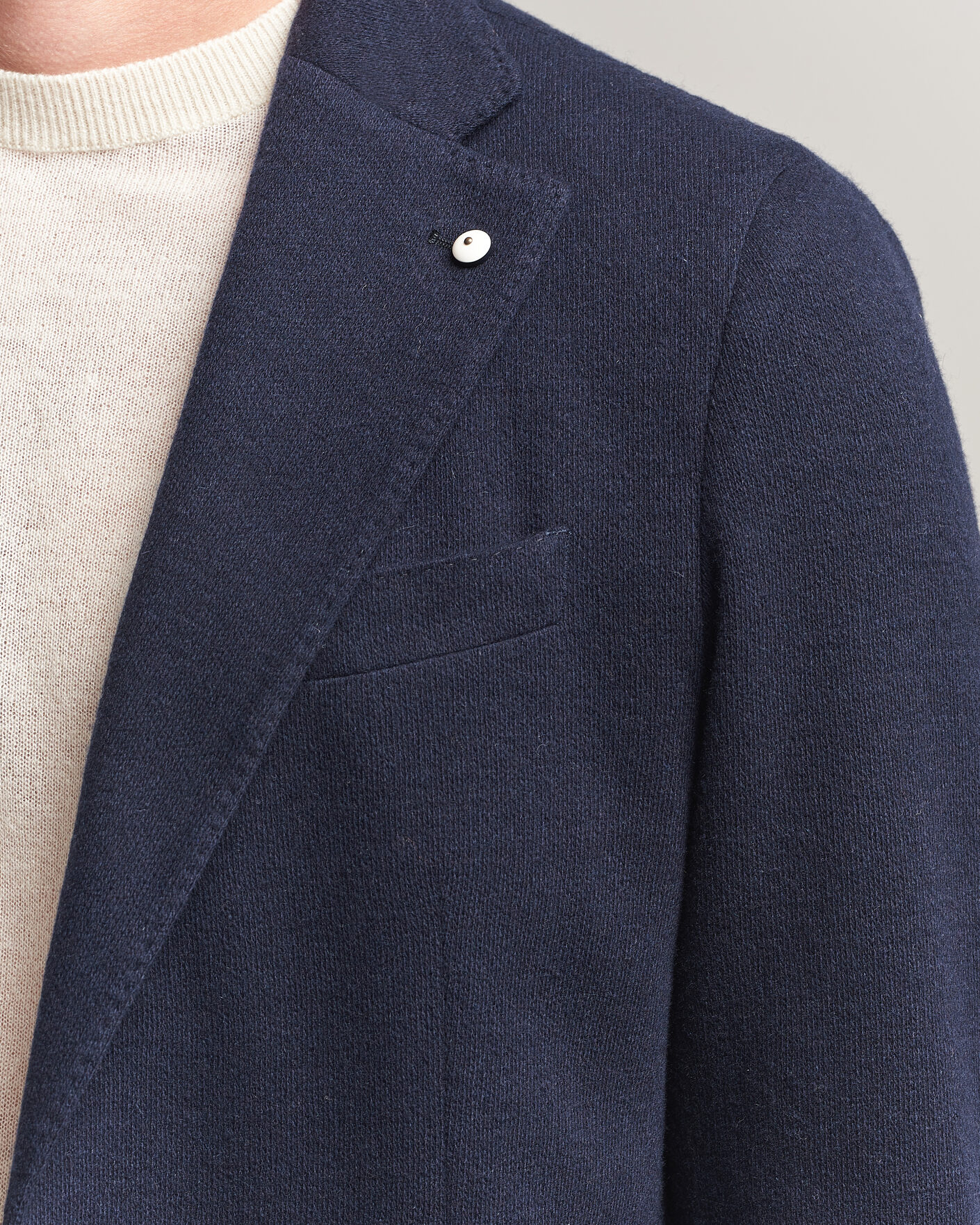 Herren | Sakkos | L.B.M. 1911 | Jack Knitted Cashmere Mix Blazer Navy