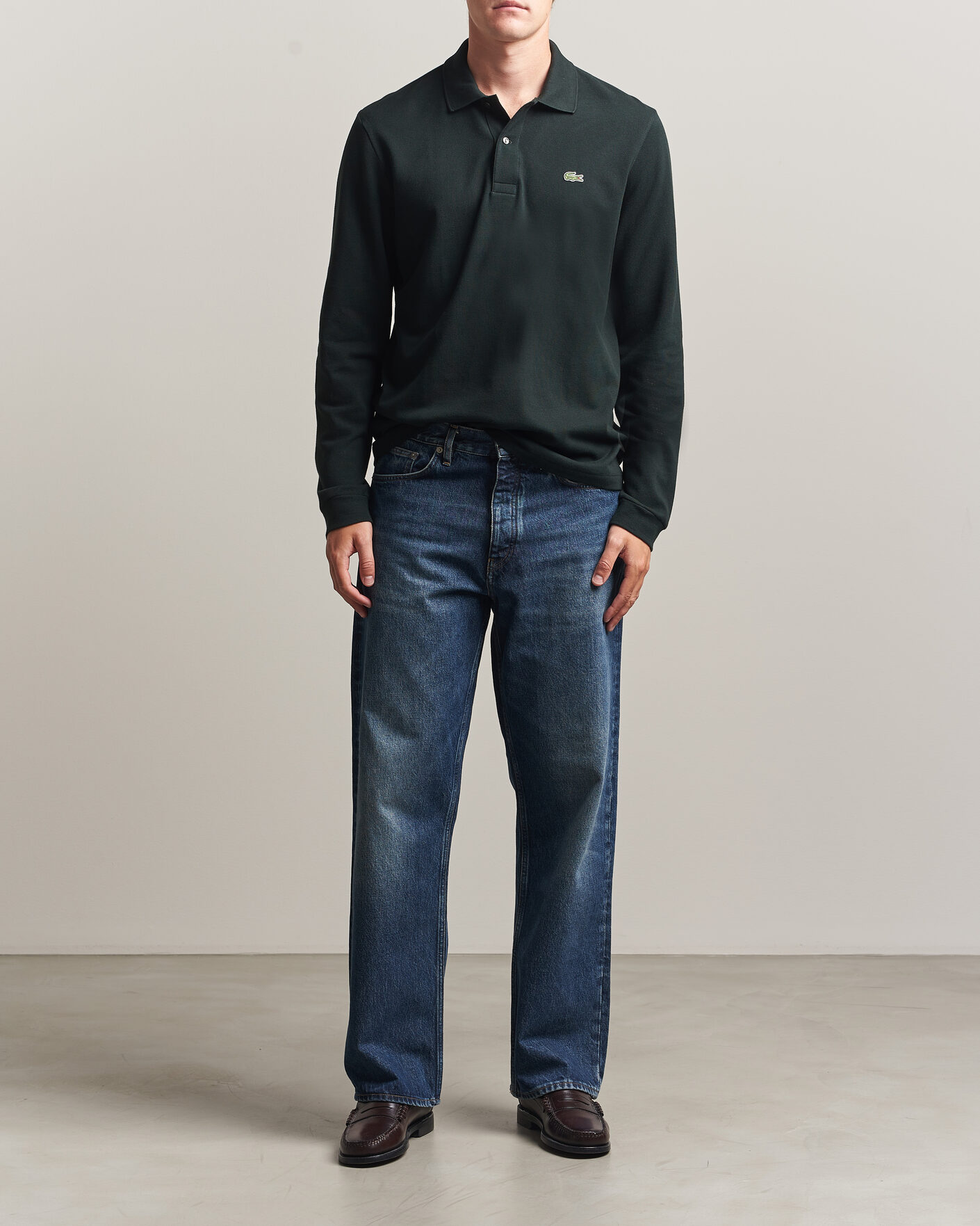 Herren | Poloshirts | Lacoste | Original Long Sleeve Polo Piké Dark Varech