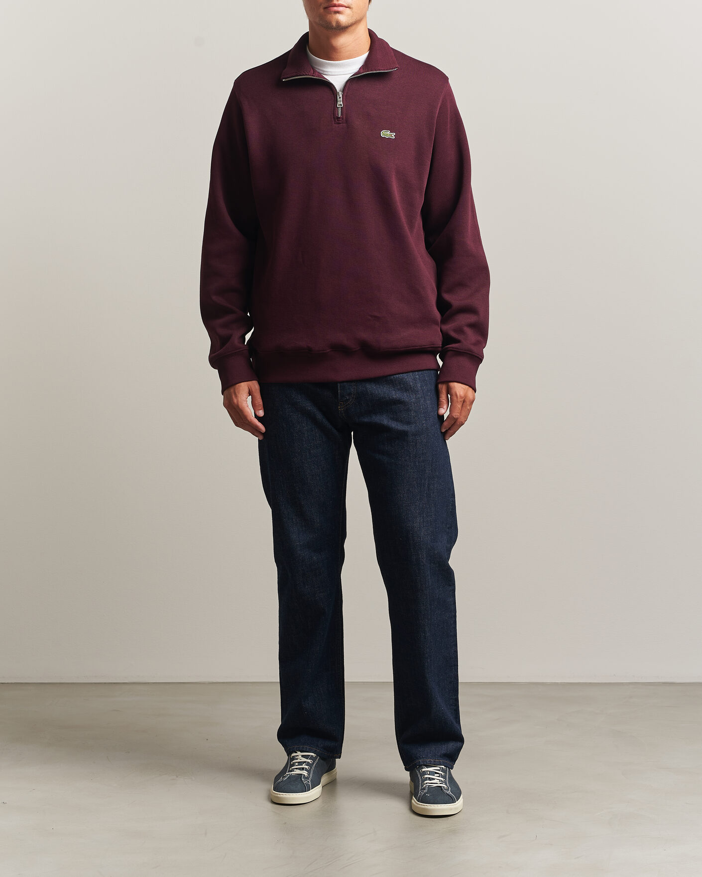 Herren | Pullover | Lacoste | Rib Interlock Half Zip Oxalis