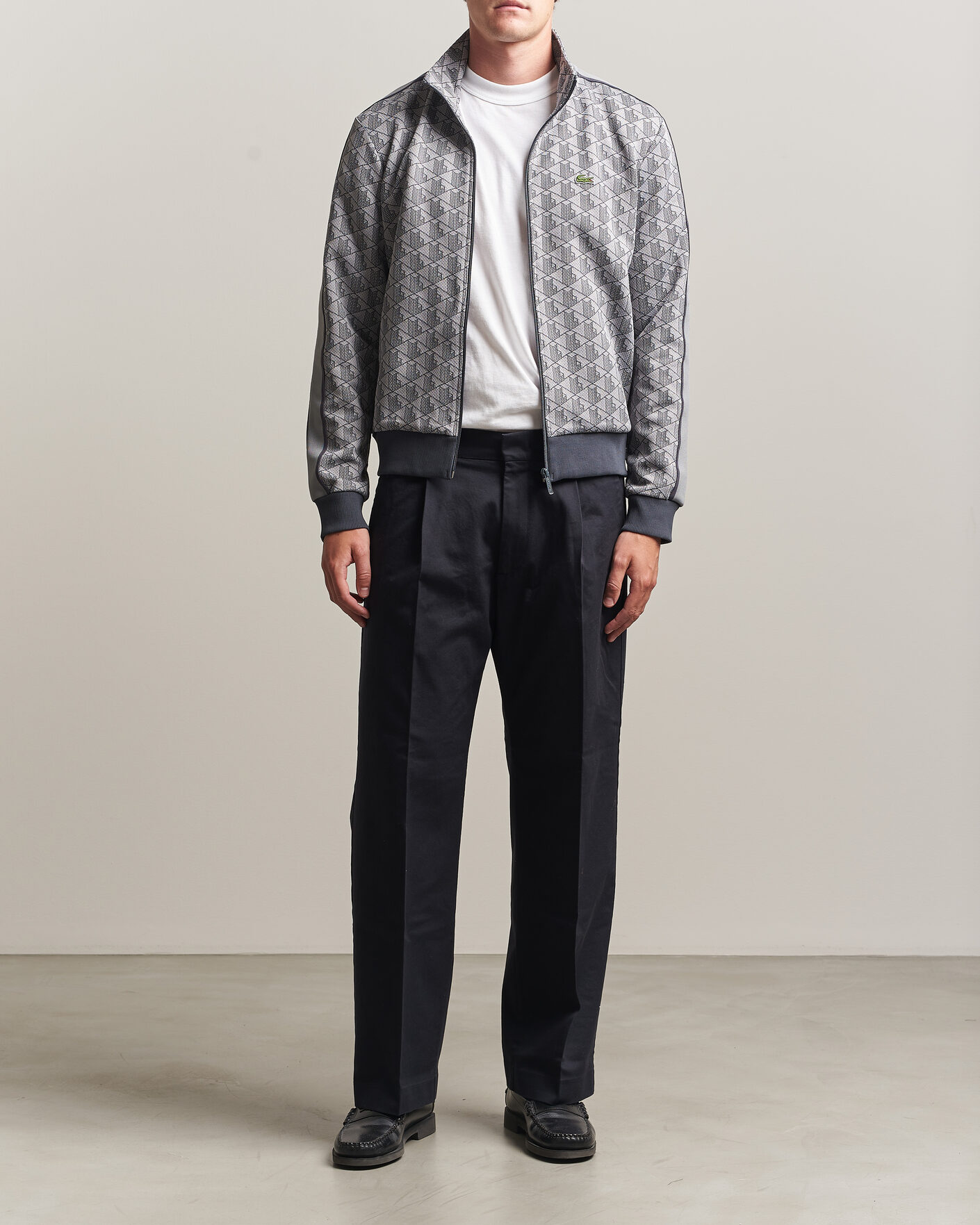 Herren | Pullover | Lacoste | Monogram Track Jacket Calluna/Graphite