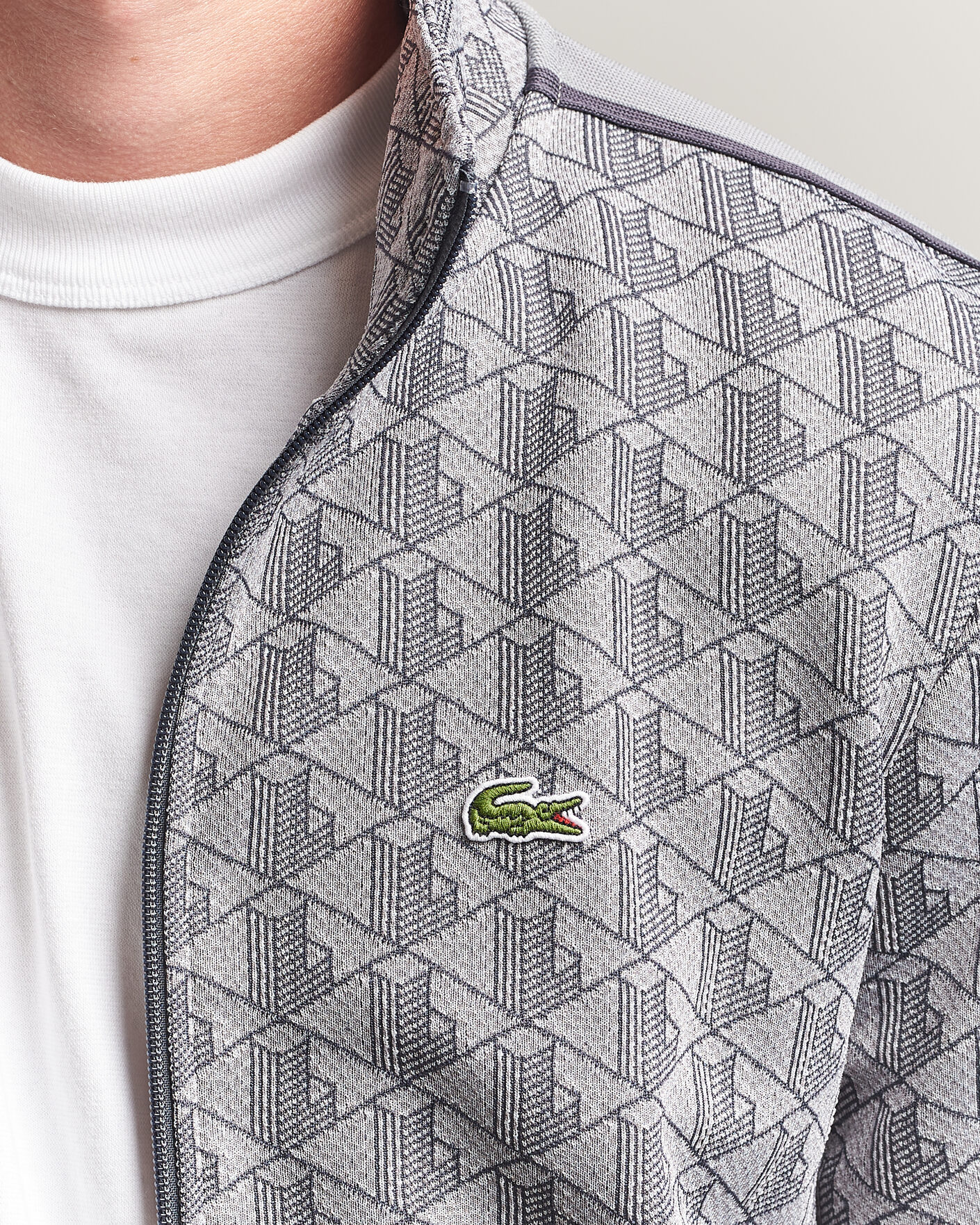 Herren | Pullover | Lacoste | Monogram Track Jacket Calluna/Graphite