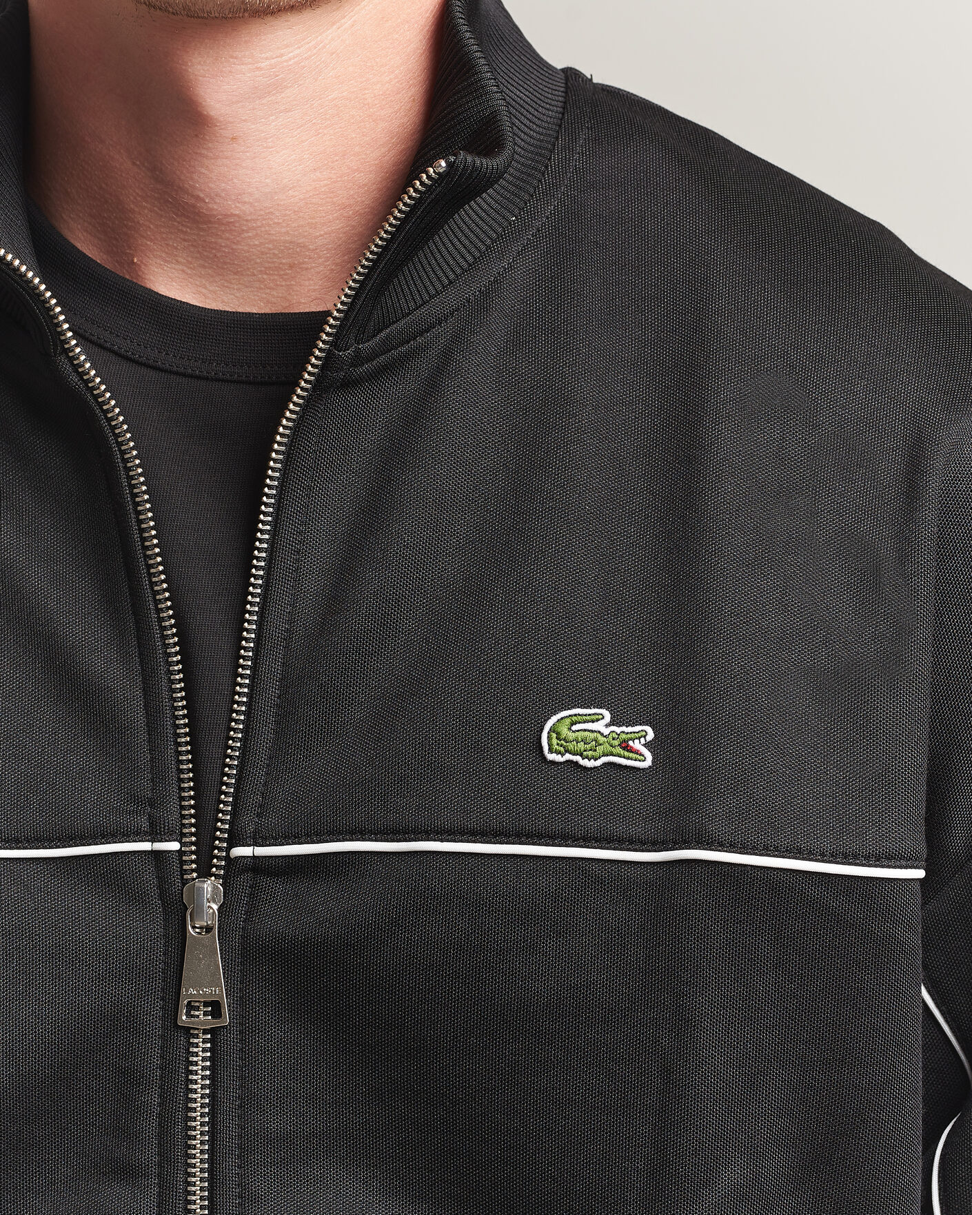 Herren | Pullover | Lacoste | Piqué Track Jacket Black