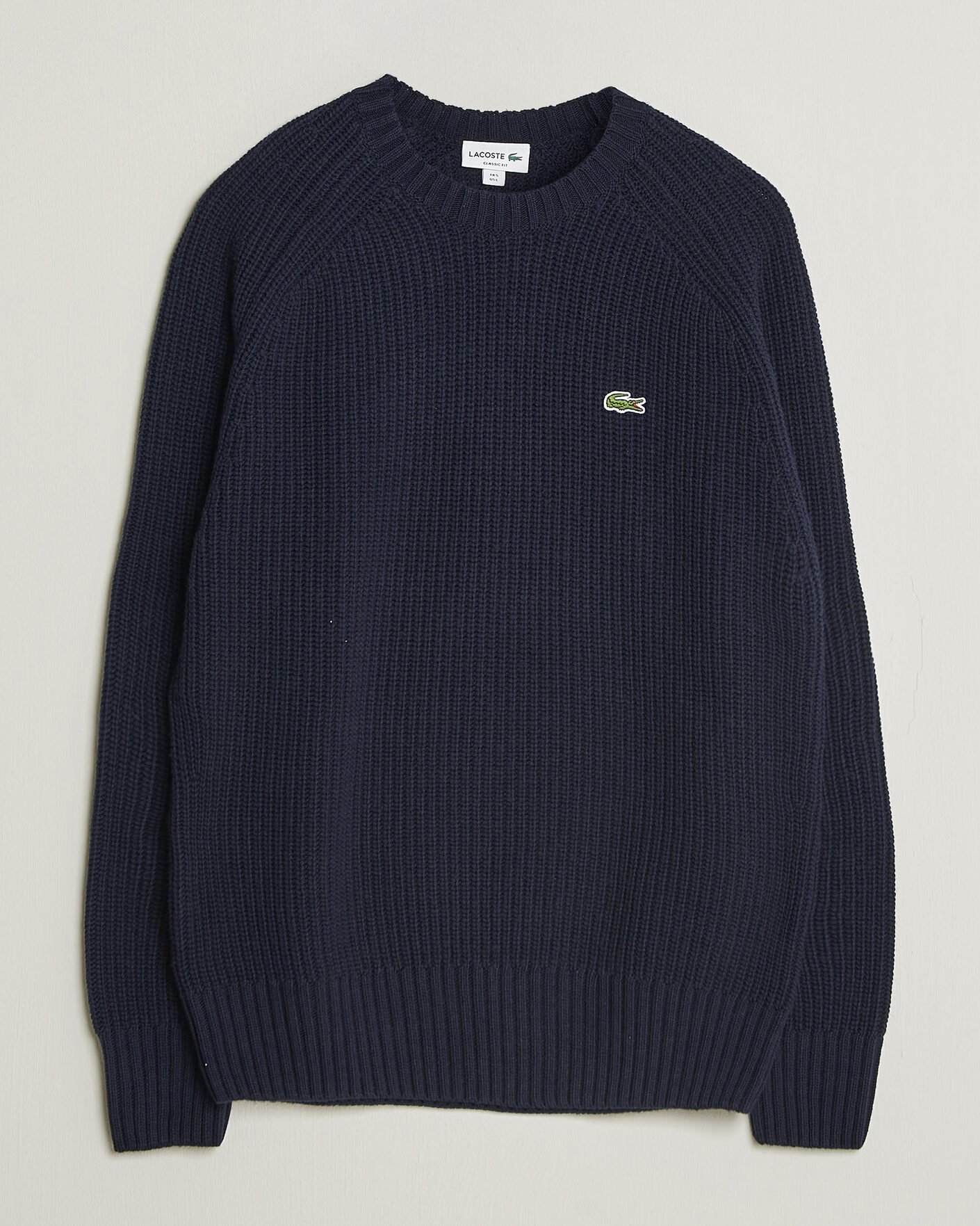 Herren | Pullover | Lacoste | Heavy Wool Knitted Sweater Navy Blue