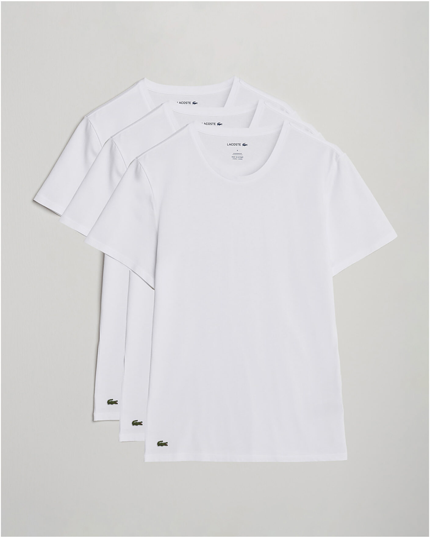 Herren | T-Shirts | Lacoste | 3-Pack Crew Neck T-Shirt White