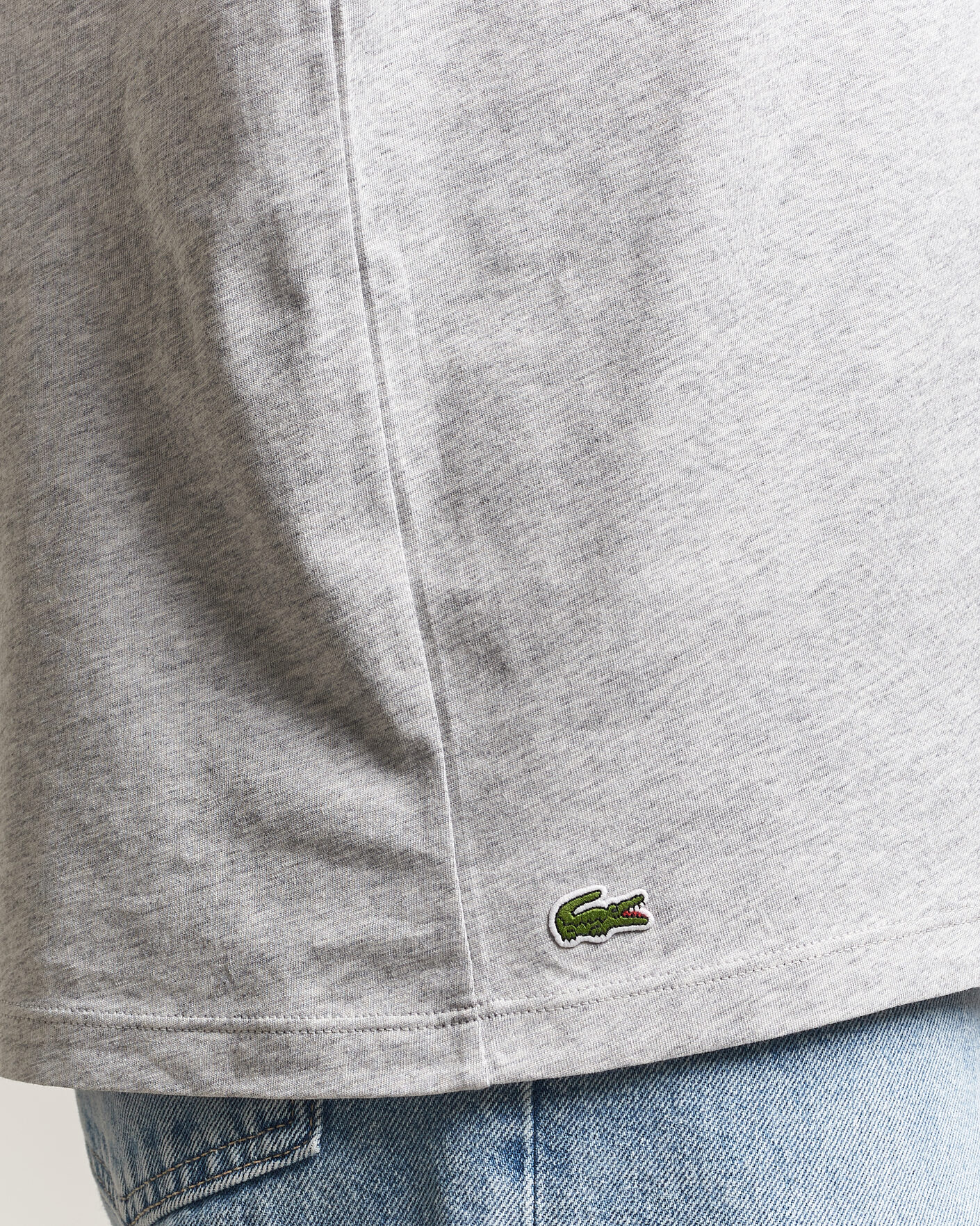 Herren | T-Shirts | Lacoste | 3-Pack Crew Neck T-Shirt White/Grey/Black