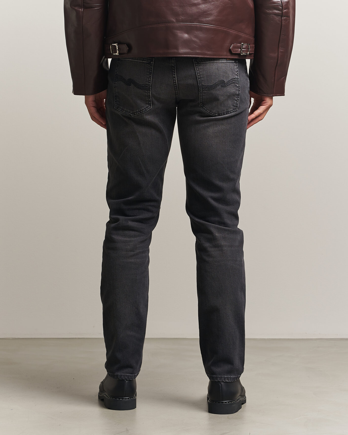 Herren | Jeans | Nudie Jeans | Solid Ollie Jeans Black Mist