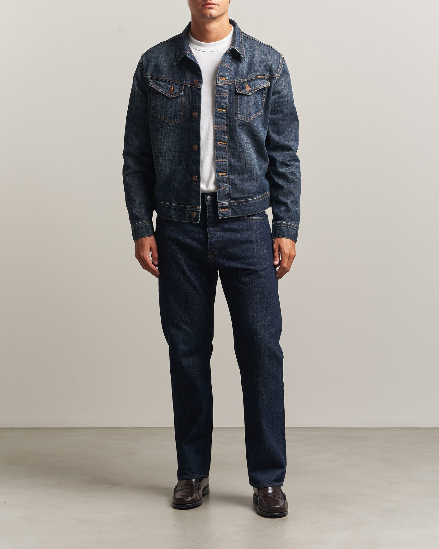 Herren | Jacken | Nudie Jeans | Conny Denim Jacket Big Wave Blue