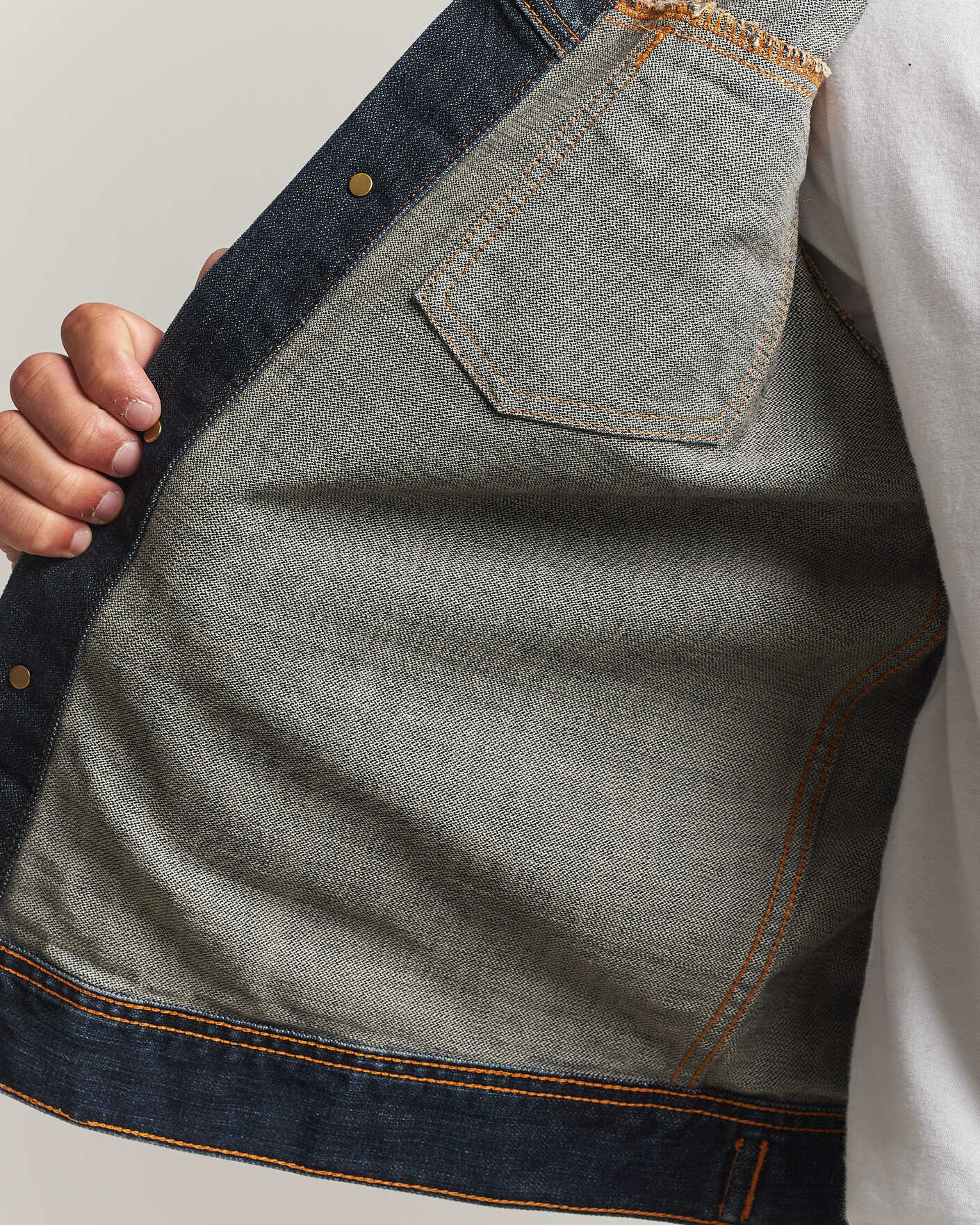 Herren | Jacken | Nudie Jeans | Conny Denim Jacket Big Wave Blue