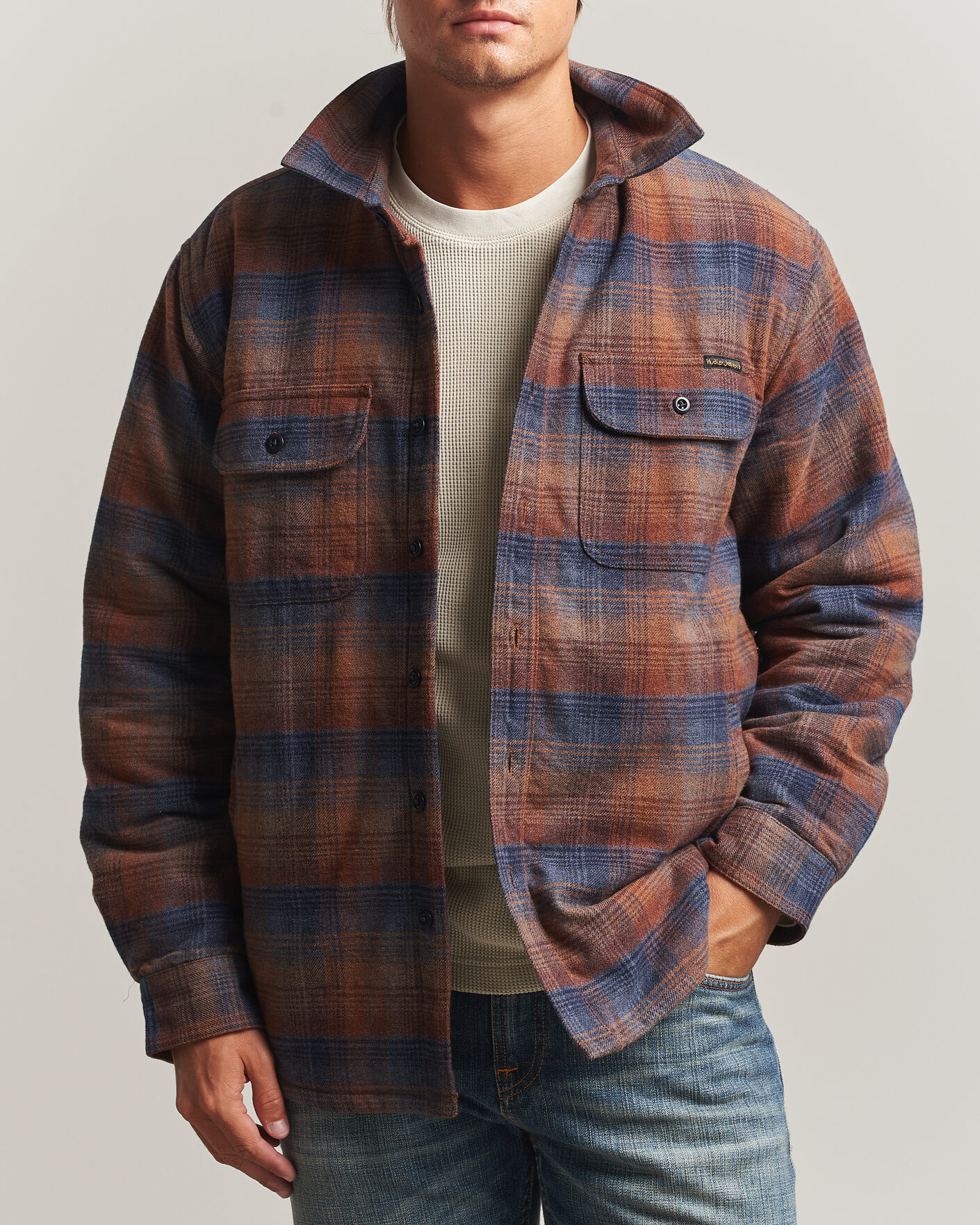 Herren | Hemden | Nudie Jeans | Glenn Padded Checked Overshirt Multi