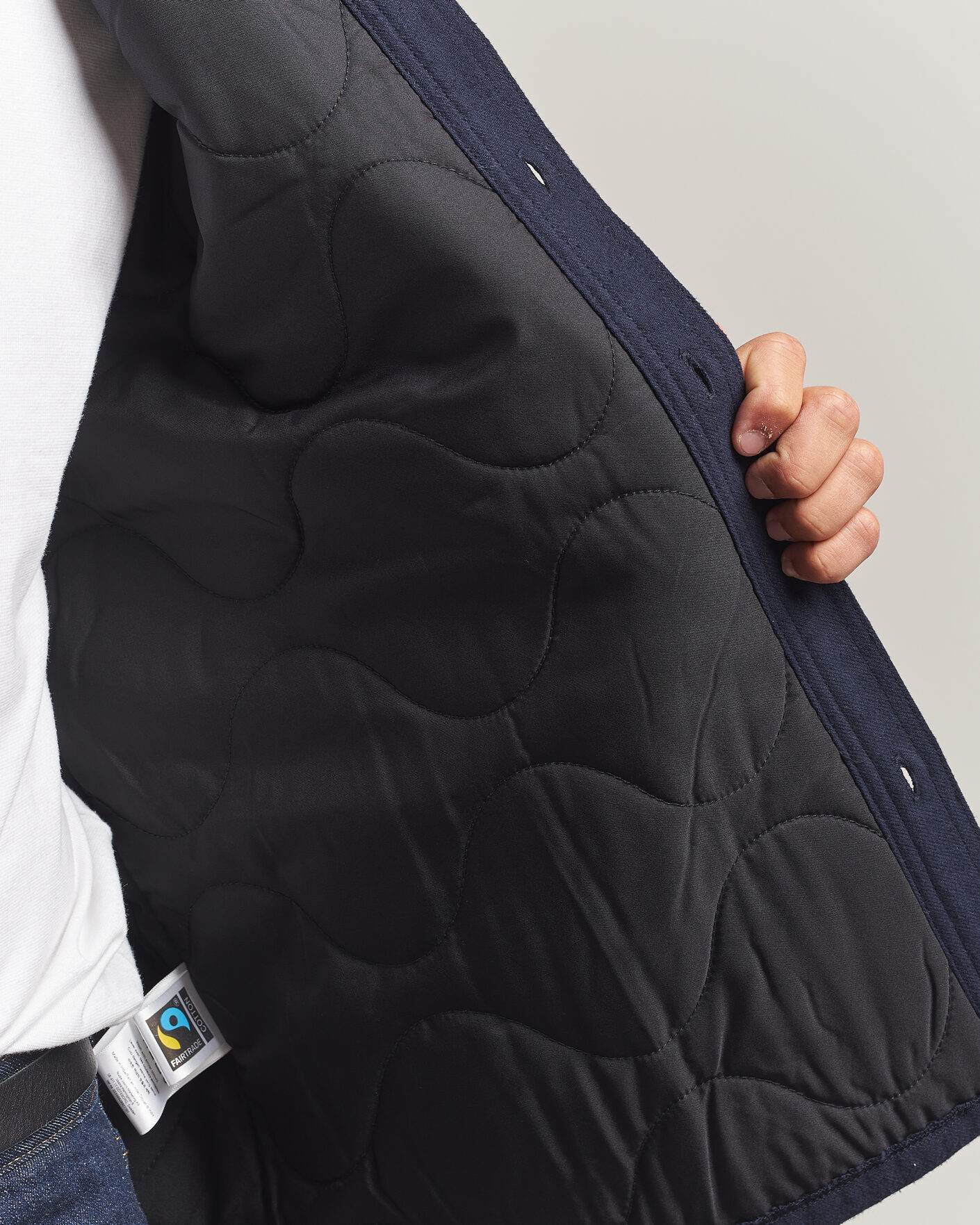 Herren | Hemden | Nudie Jeans | Glenn Padded Overshirt Blueberry