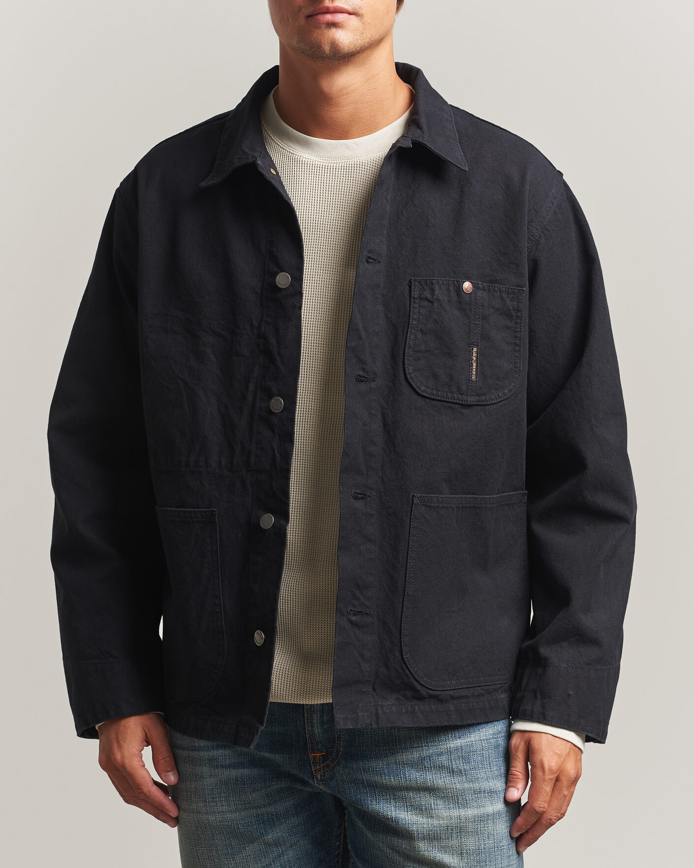 Herren | Jacken | Nudie Jeans | Howie Duck Canvas Chore Jacket Black