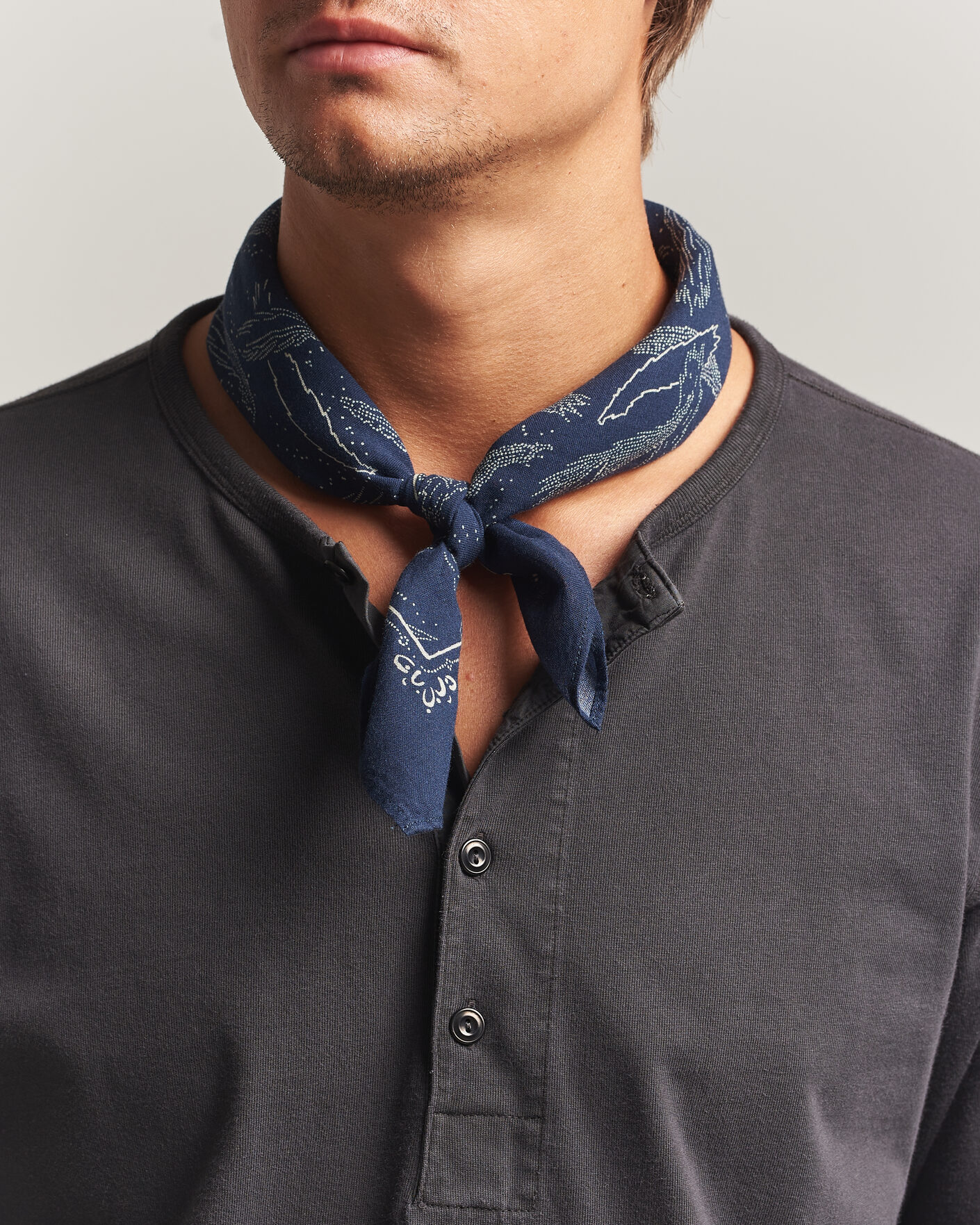 Herren | Tücher | Nudie Jeans | Ingrid Printed Bandana Blue