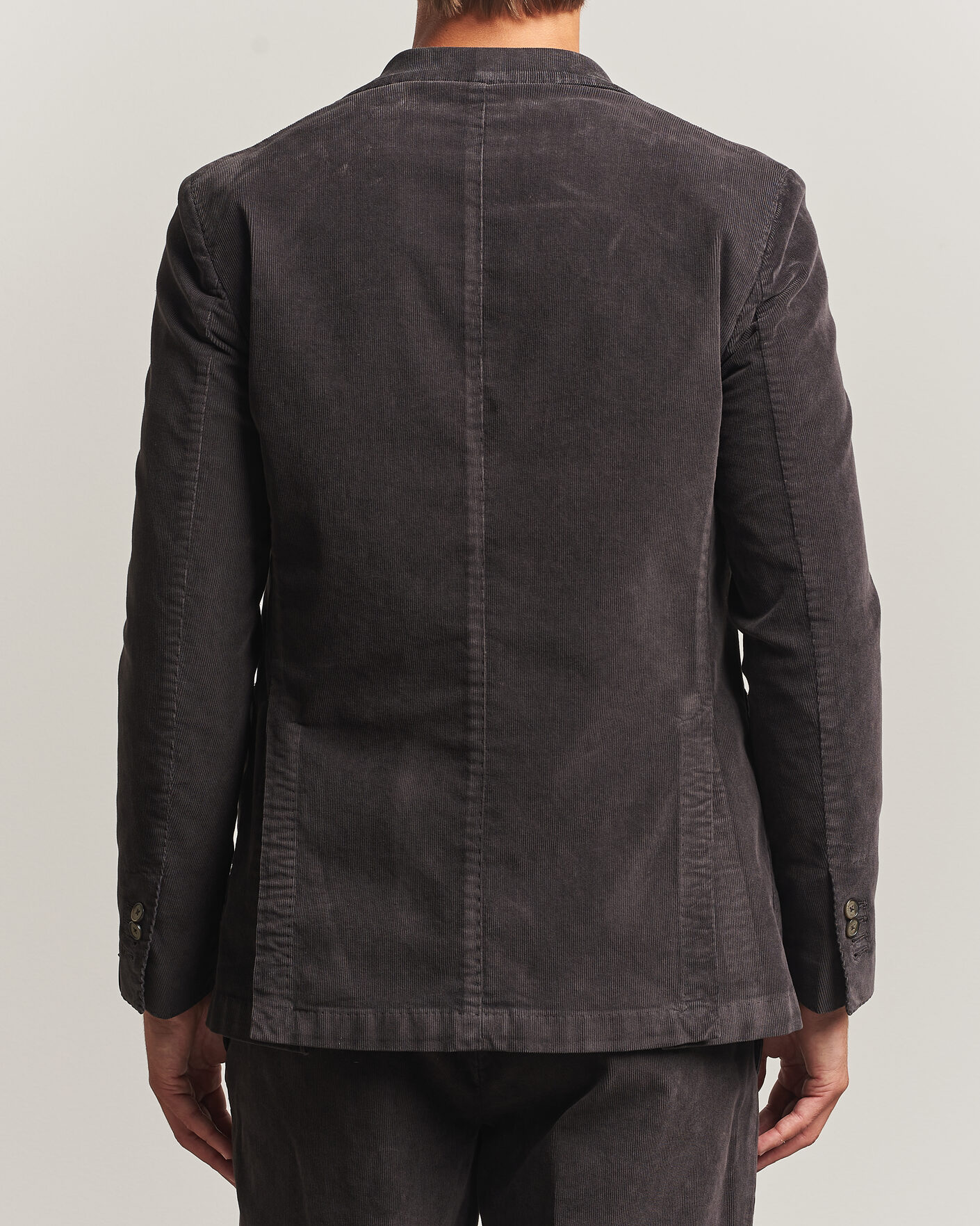 Herren | Sakkos | Santaniello | Corduroy Patch Pocket Blazer Dark Grey