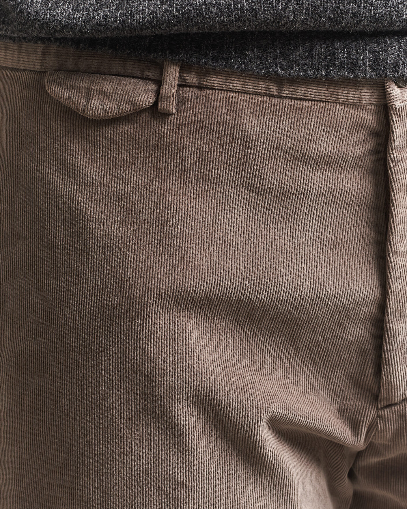 Herren | Hosen | Santaniello | Corduroy Trousers Taupe