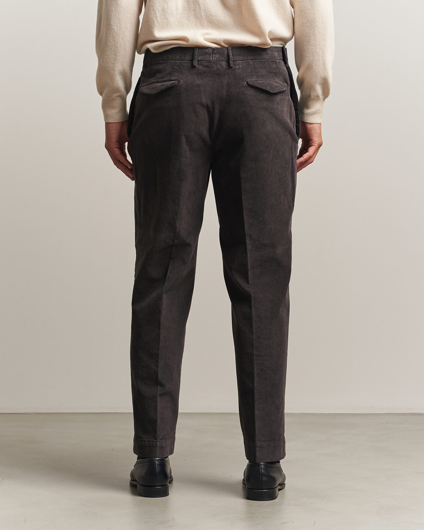 Herren | Hosen | Santaniello | Corduroy Trousers Dark Grey