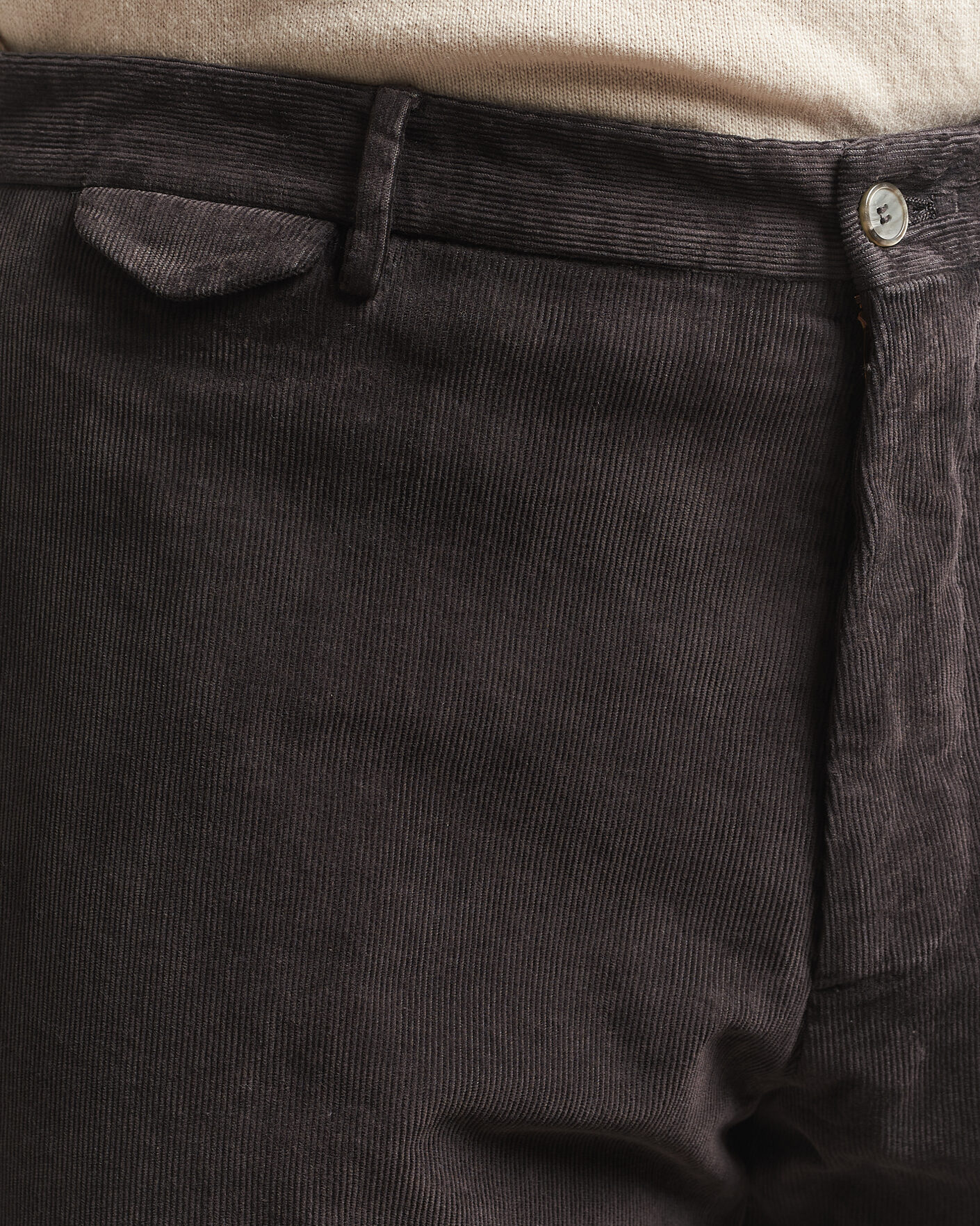 Herren | Hosen | Santaniello | Corduroy Trousers Dark Grey