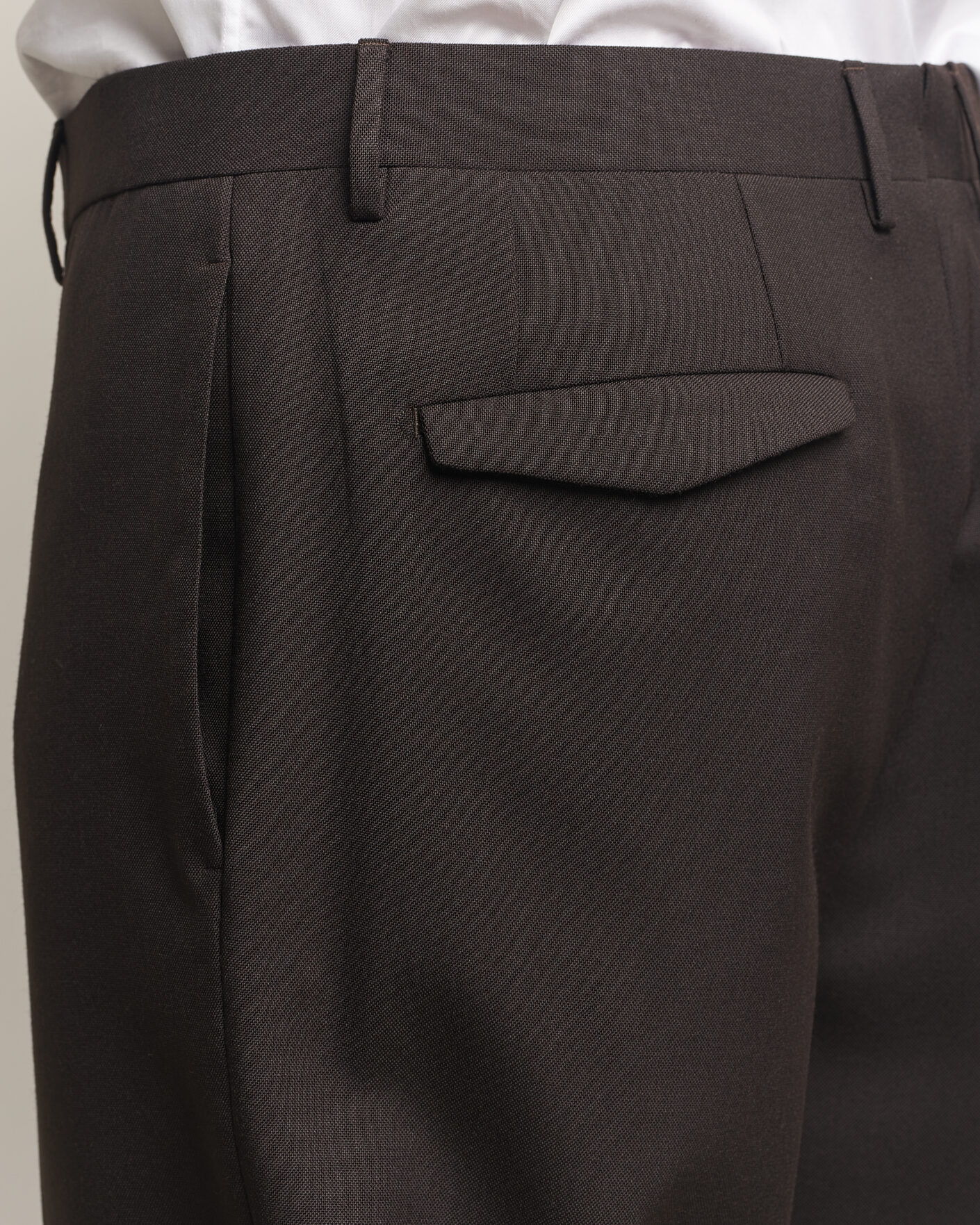 Herren | Hosen | Santaniello | Wool Trousers Brown