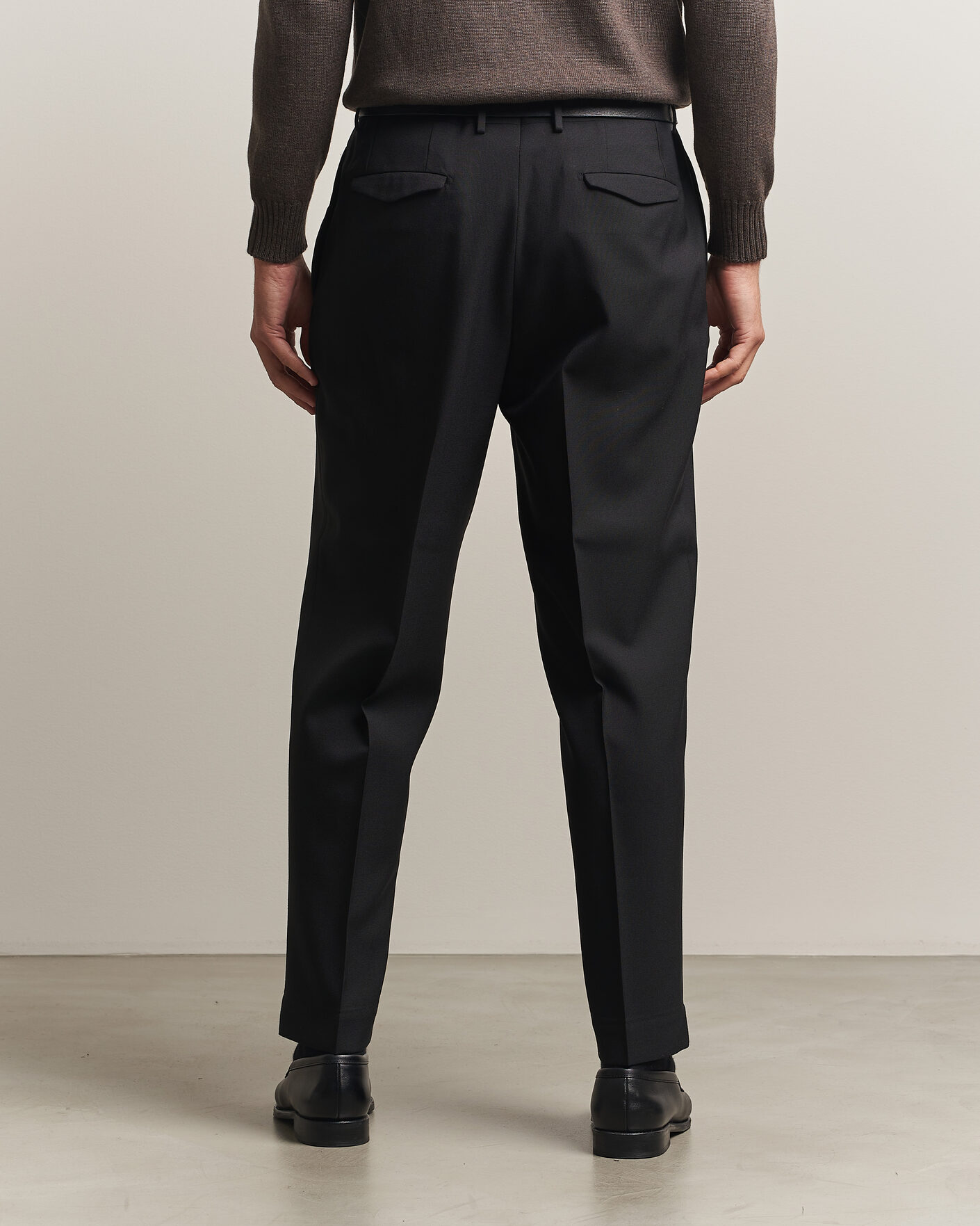 Herren | Hosen | Santaniello | Wool Trousers Black