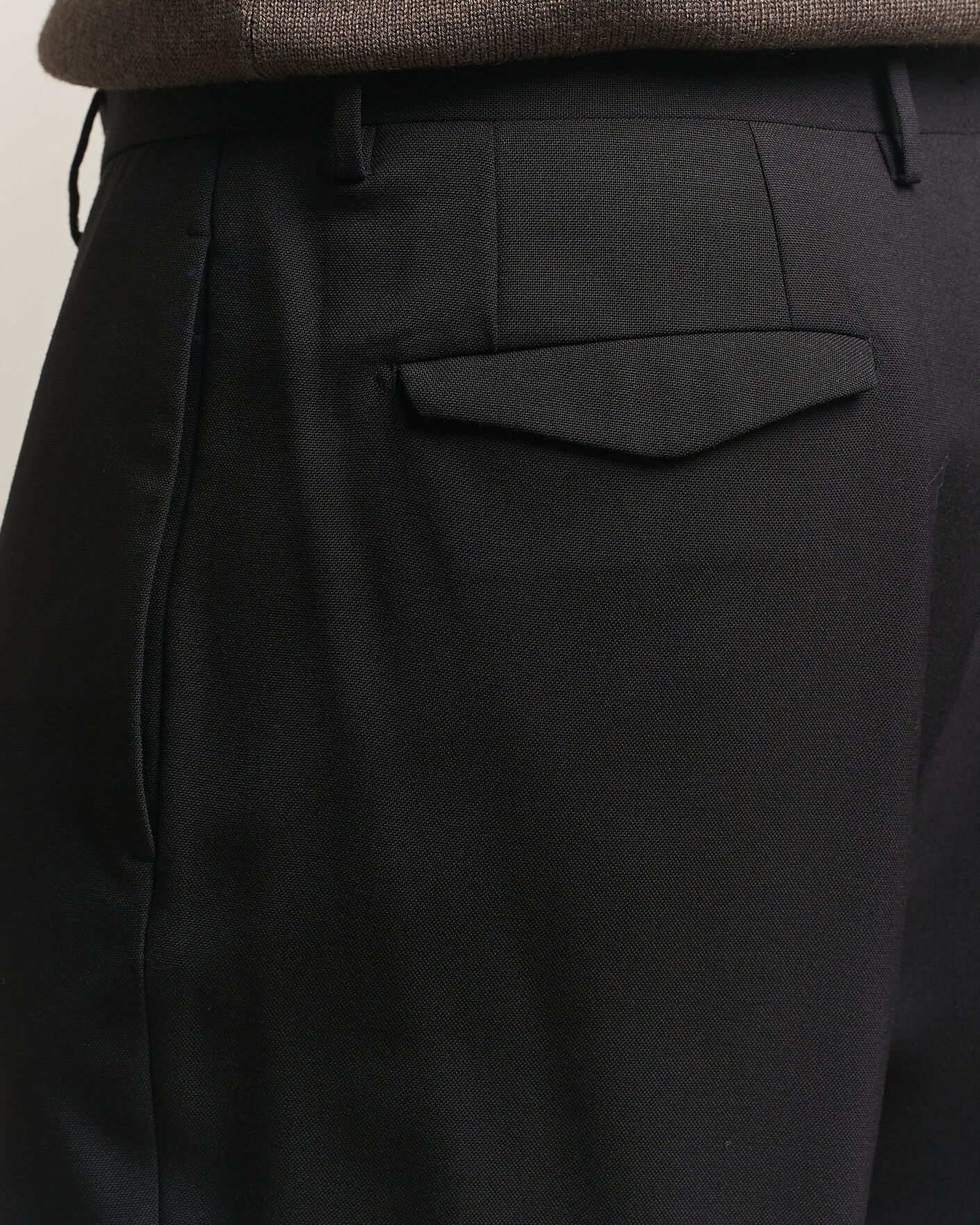 Herren | Hosen | Santaniello | Wool Trousers Black