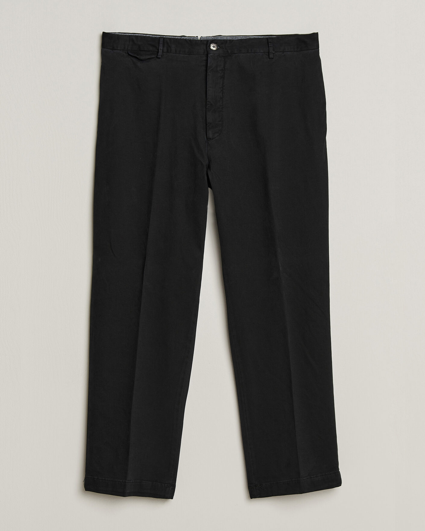 Herren | Hosen | Santaniello | Washed Cotton Trousers Black