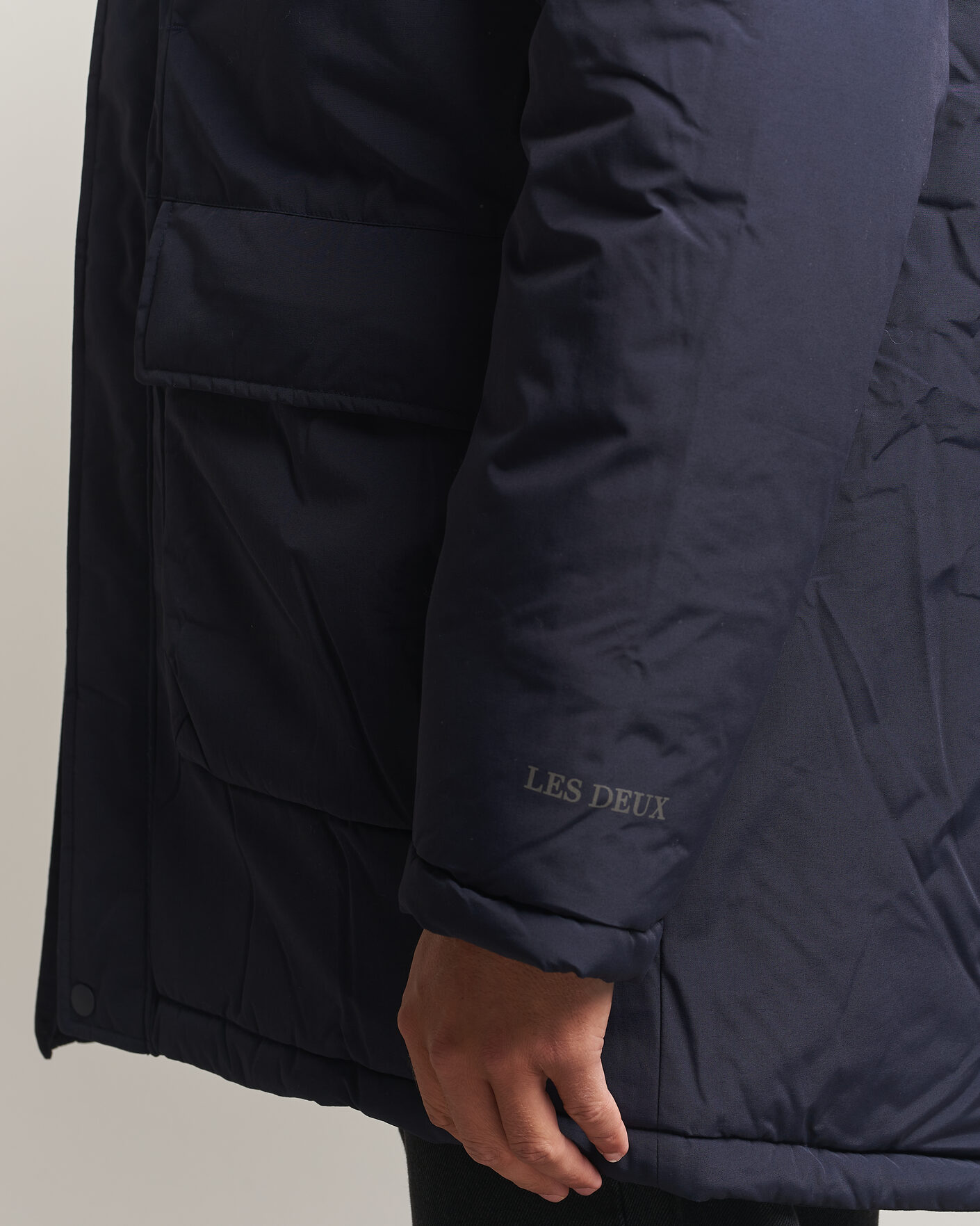Herren | Jacken | LES DEUX | Padded Parka Coat Dark Navy