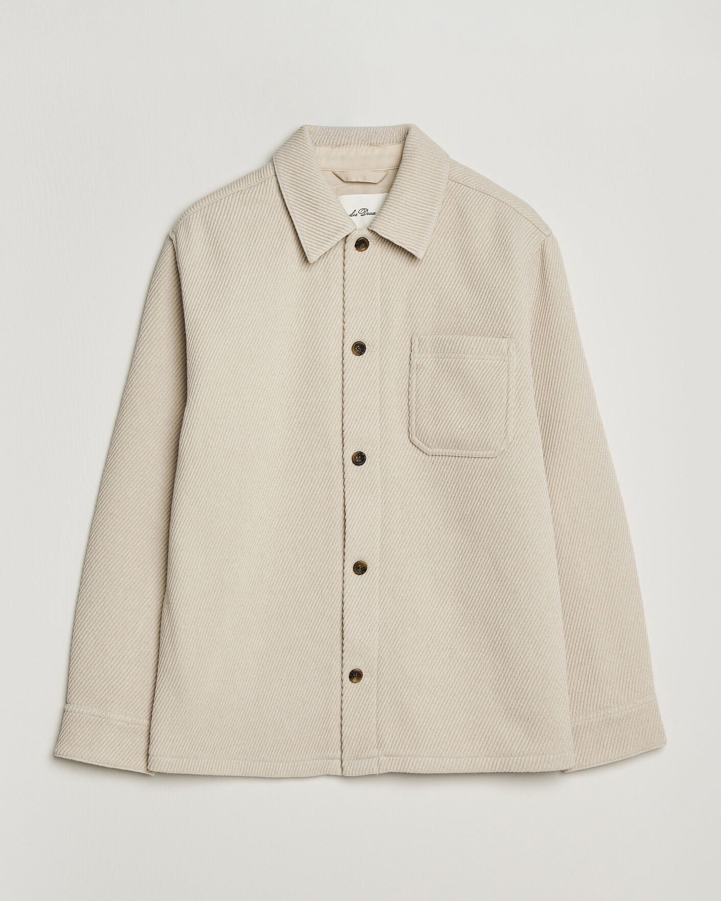 Herren | Hemden | LES DEUX | Twill Wool Overshirt Ivory