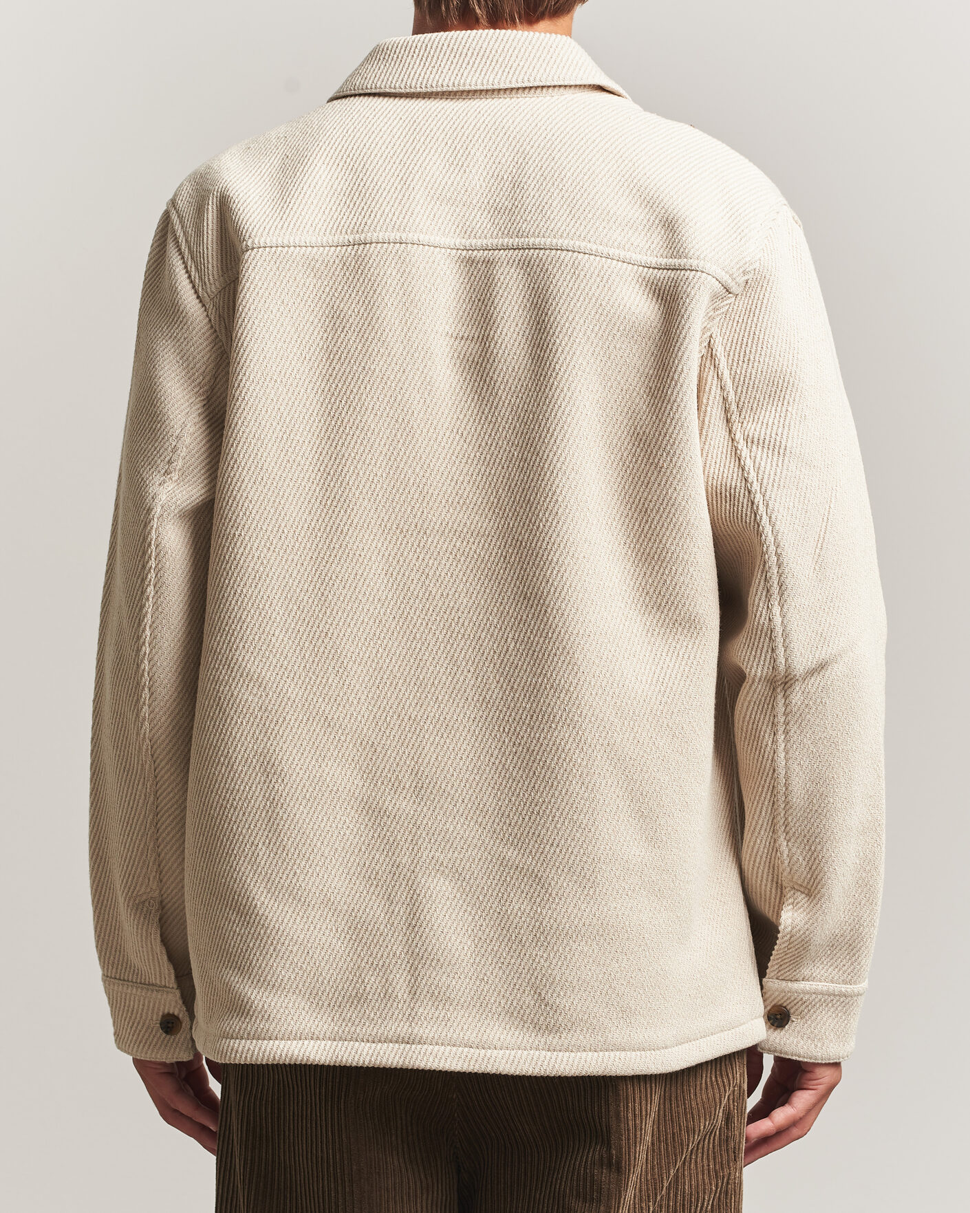 Herren | Hemden | LES DEUX | Twill Wool Overshirt Ivory