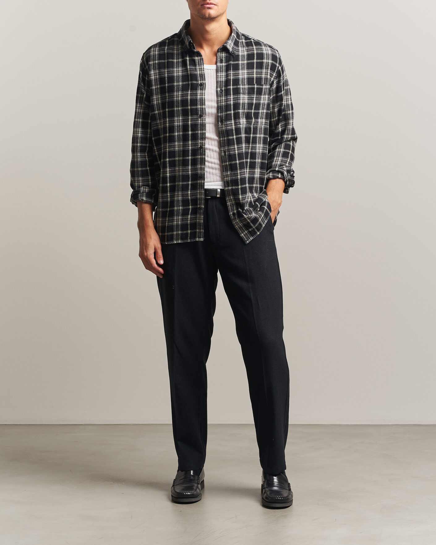 Herren | Hemden | LES DEUX | Vintage Check Shirt Black